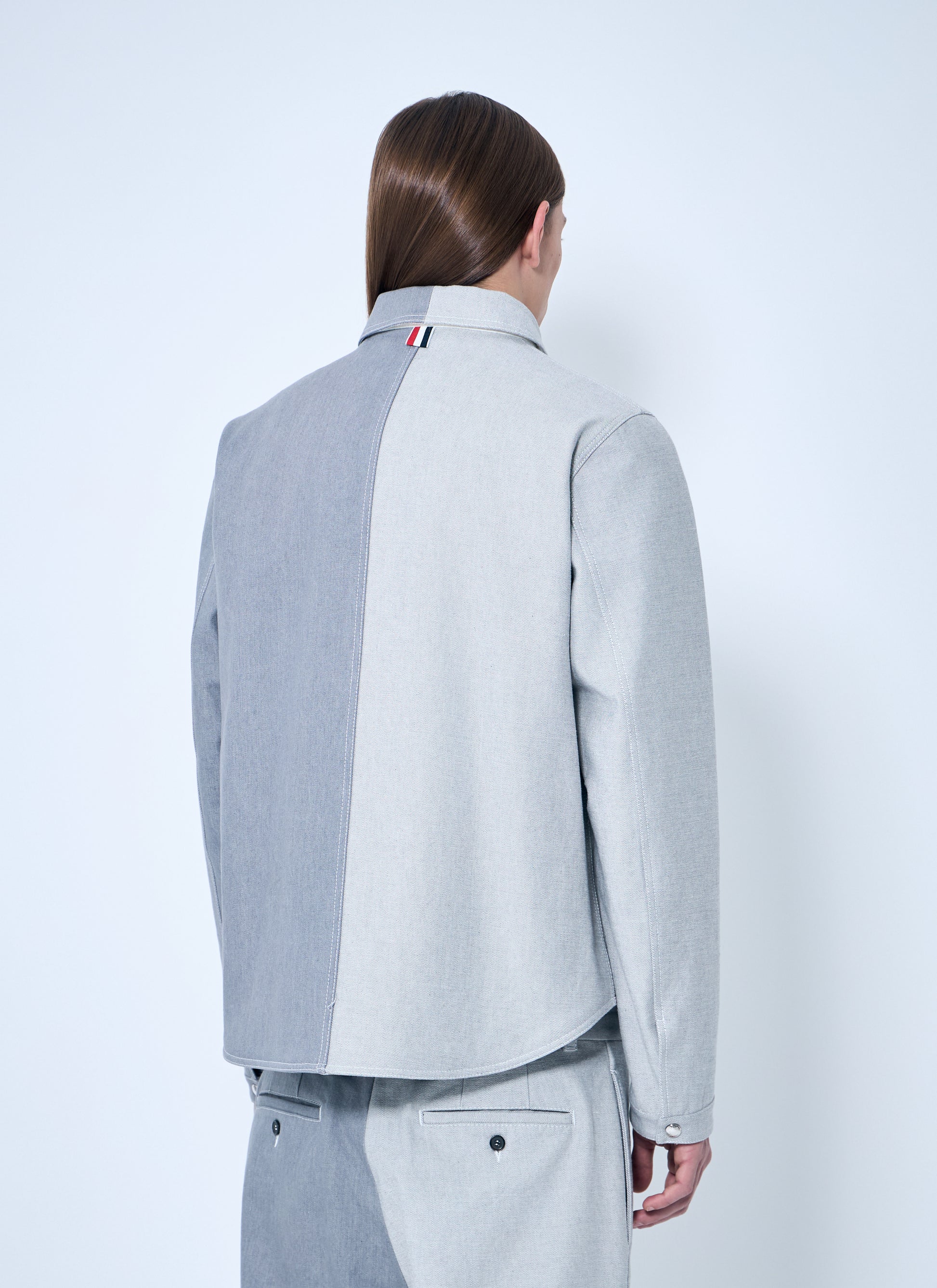 Thom Browne Men Contrast Utility Jacket THOM BROWNE