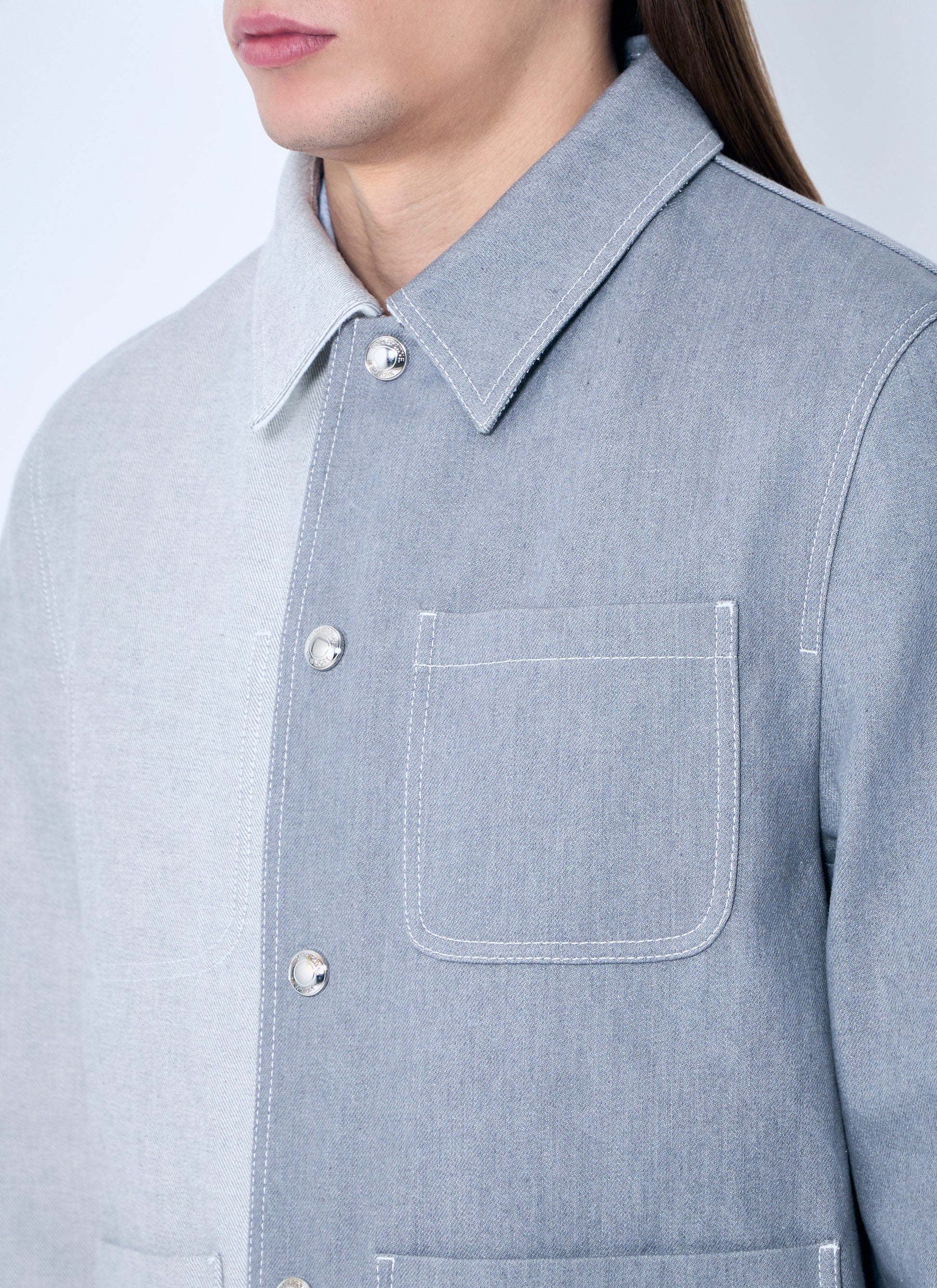 Thom Browne Men Contrast Utility Jacket THOM BROWNE