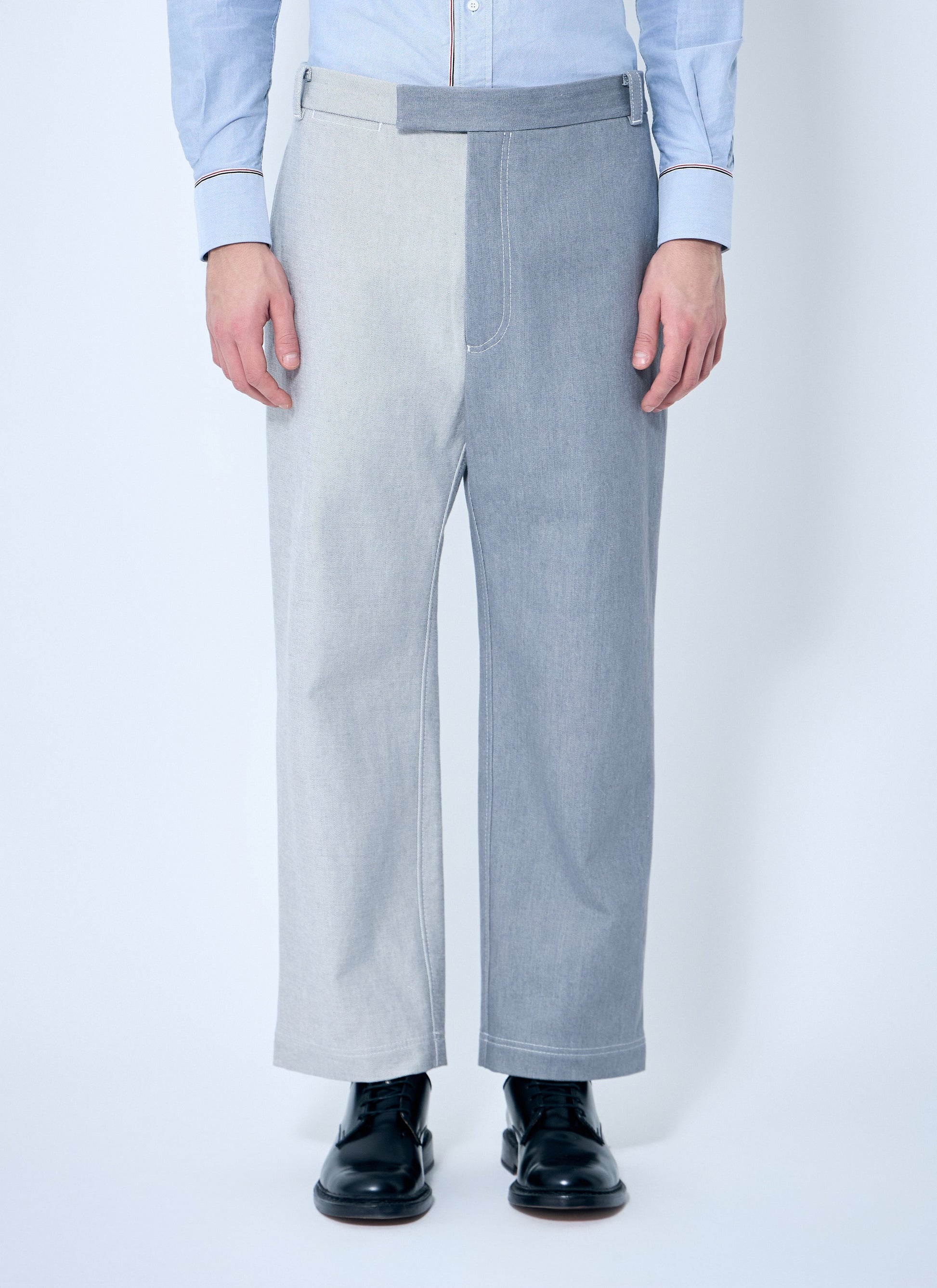 Thom Browne Men Constrast Tailored Pants THOM BROWNE