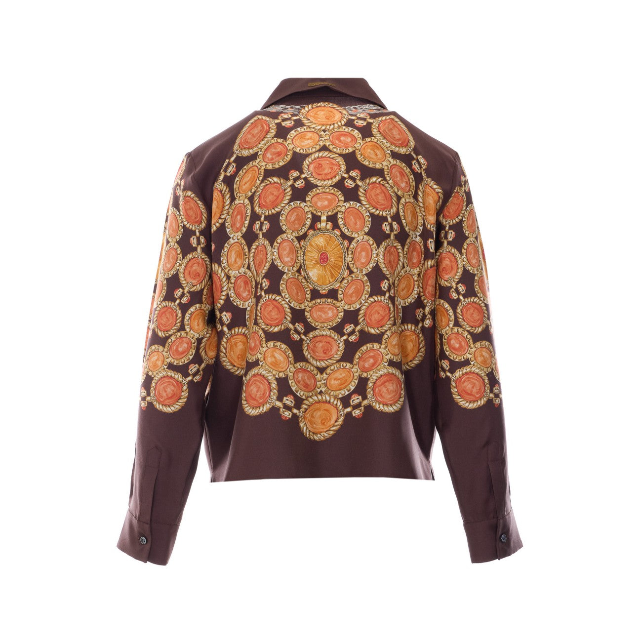 Versace Women "The Lover" Print Silk Twill Shirt VERSACE