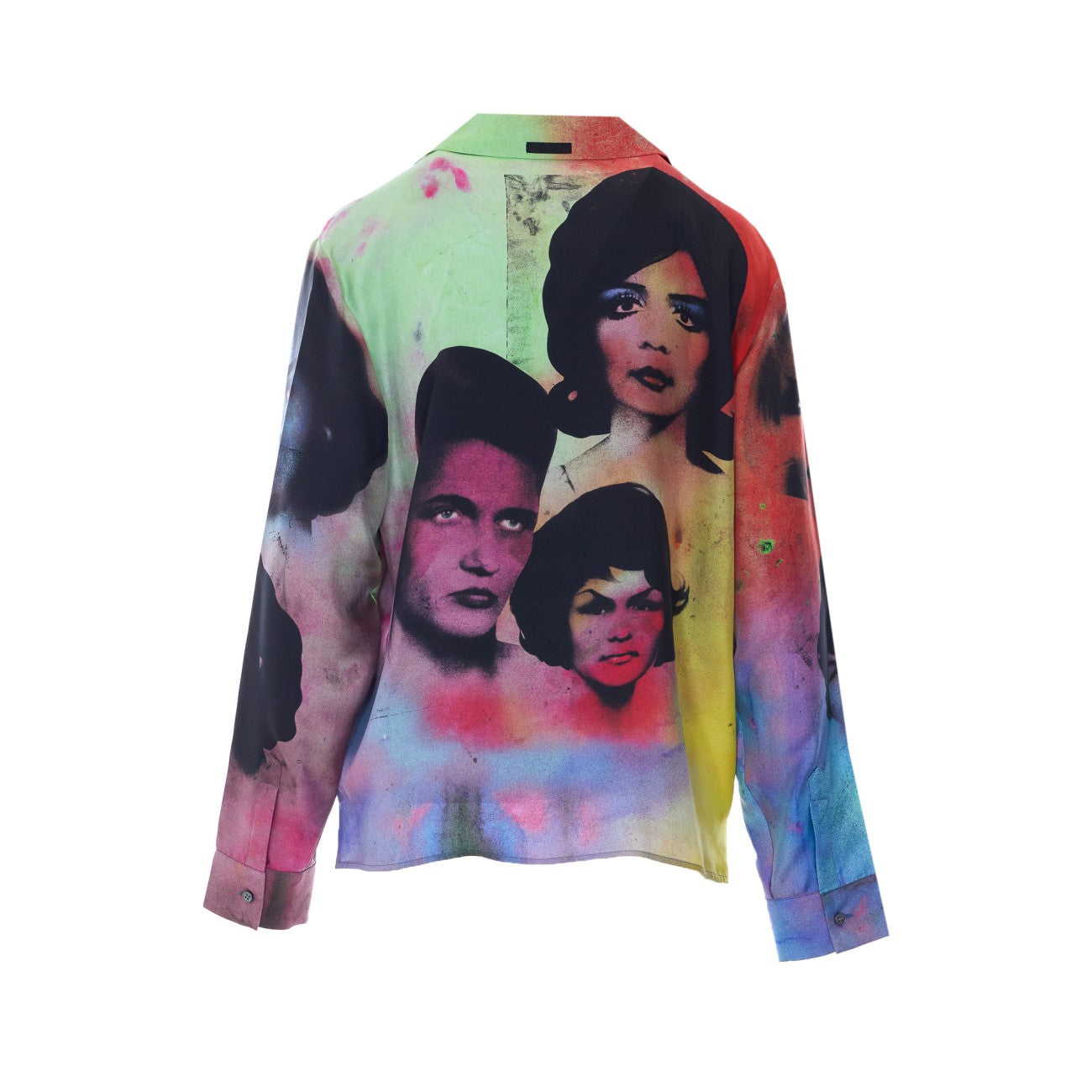 Versace Men "The Party" Print Silk Twill Slim Shirt VERSACE