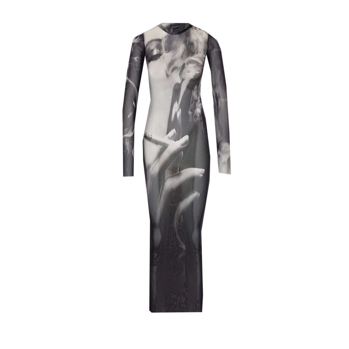 Jean Paul Gaultier Women The Smoking Women Print Long Dress JEAN PAUL GAULTIER