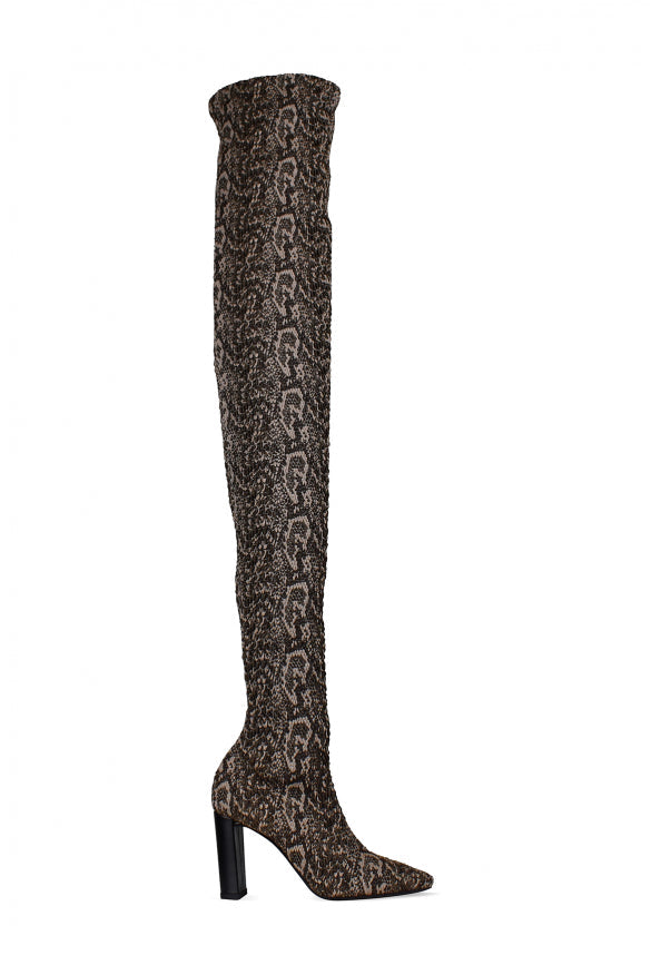 Saint Laurent Women Moon Thigh-High Boots SAINT LAURENT