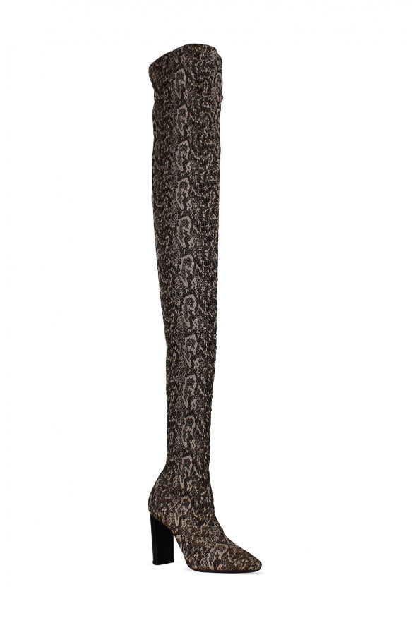 Saint Laurent Women Moon Thigh-High Boots SAINT LAURENT