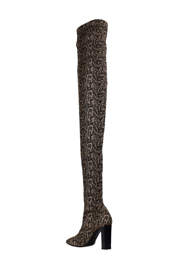 Saint Laurent Women Moon Thigh-High Boots SAINT LAURENT