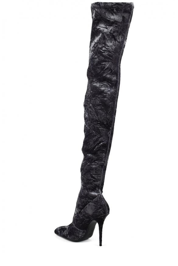 Saint Laurent Women Talia Thigh-High Boots SAINT LAURENT