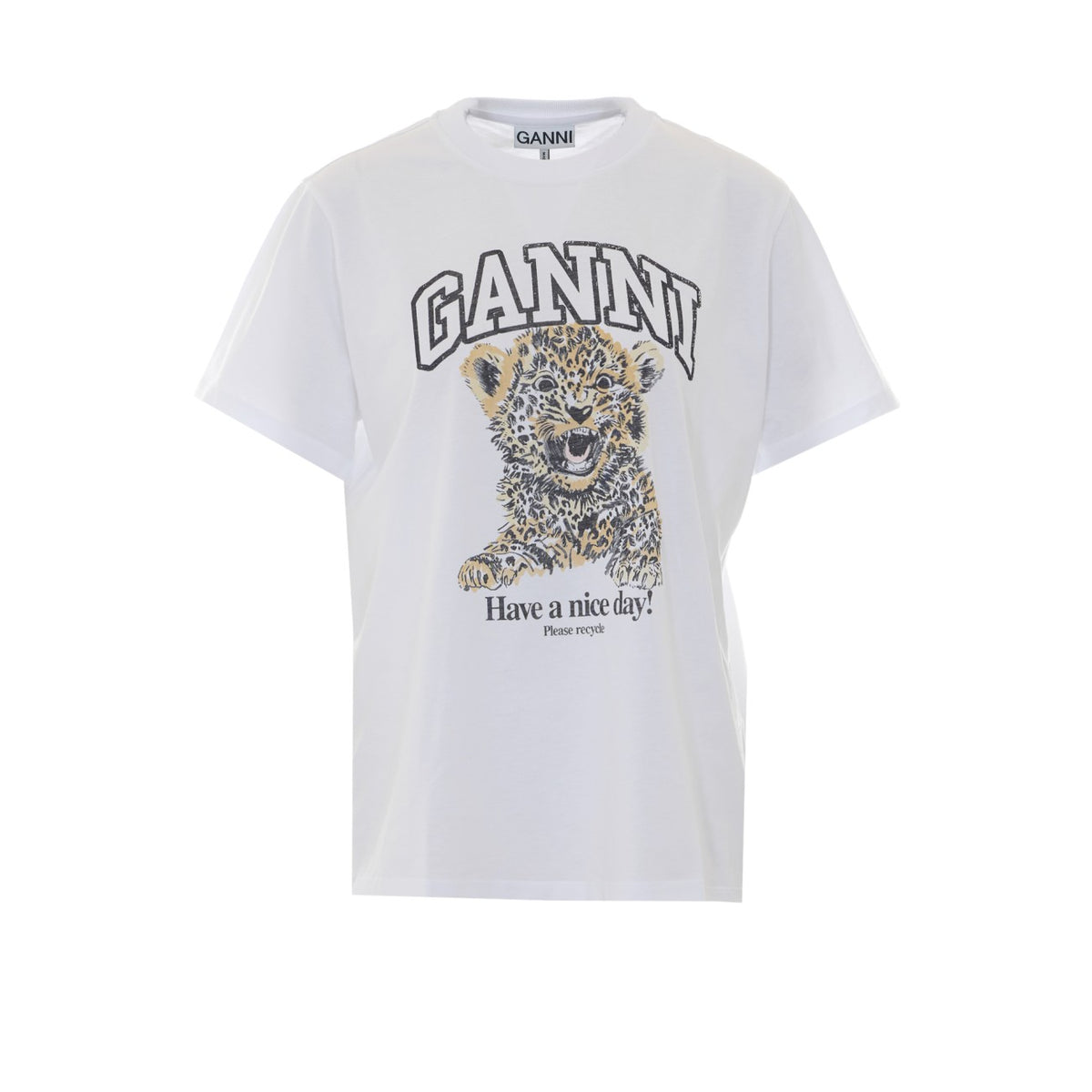 Ganni Women Tiger T-Shirt GANNI