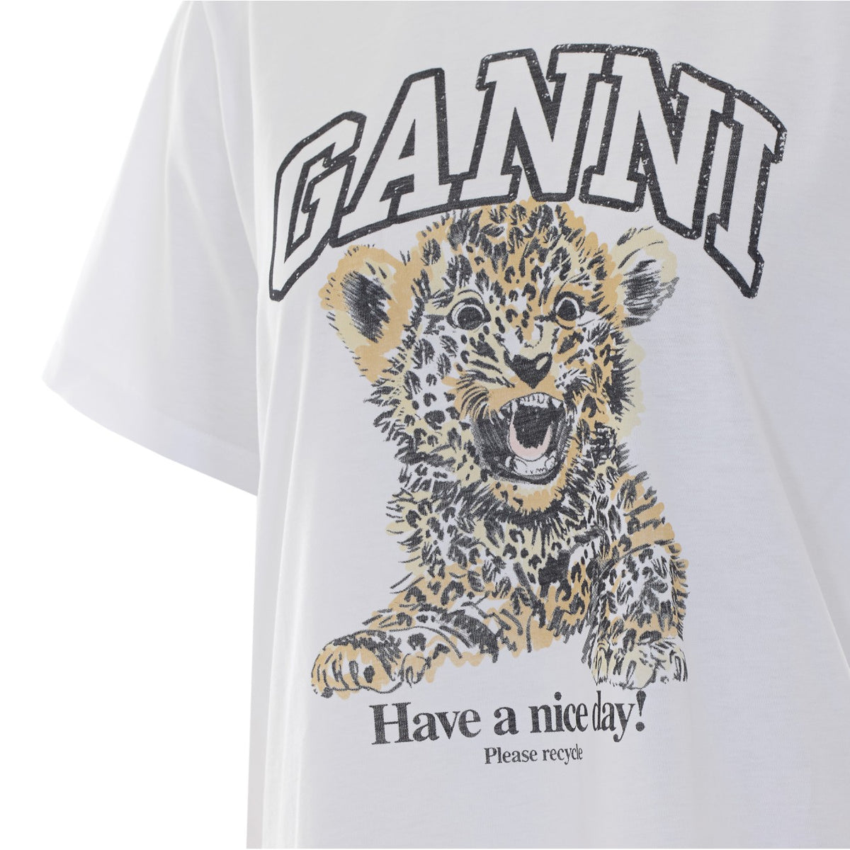 Ganni Women Tiger T-Shirt GANNI