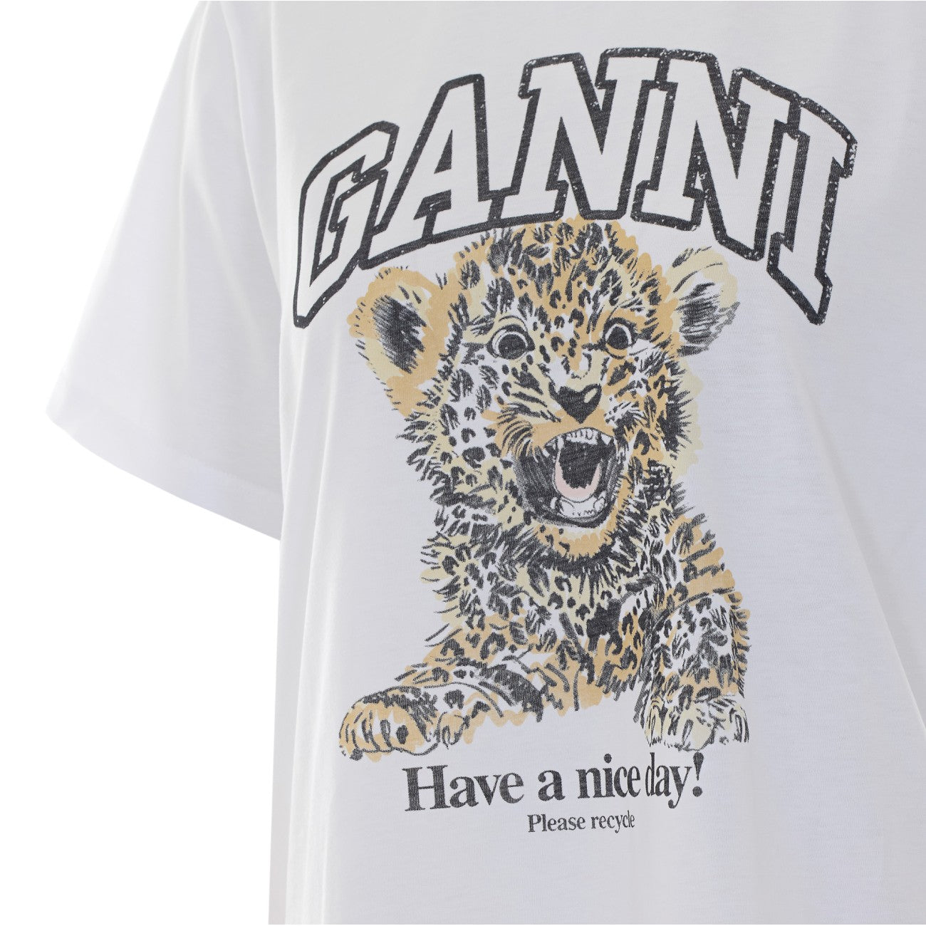 Ganni Women Tiger T-Shirt GANNI