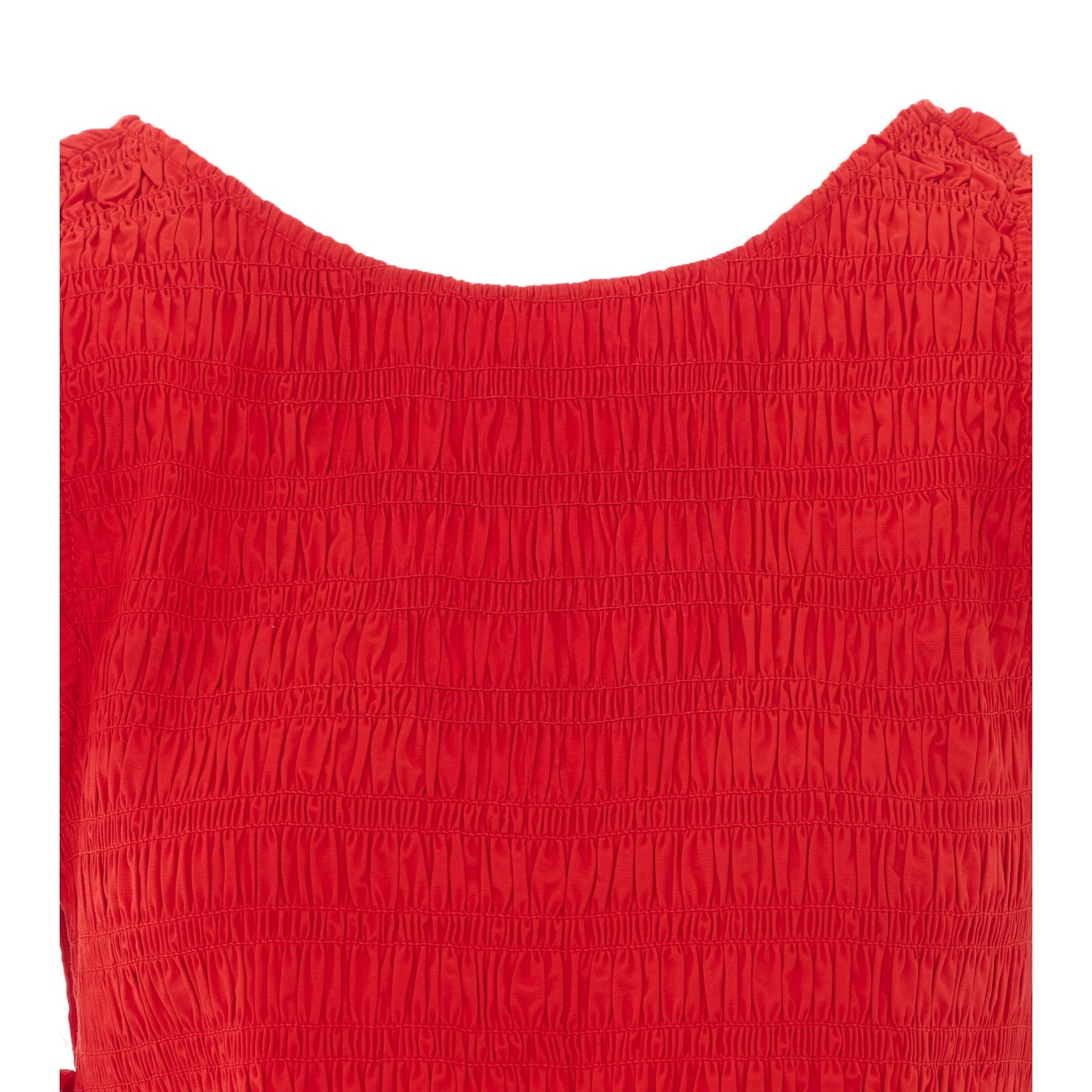 Ganni Women Top In Smocked Cotton GANNI