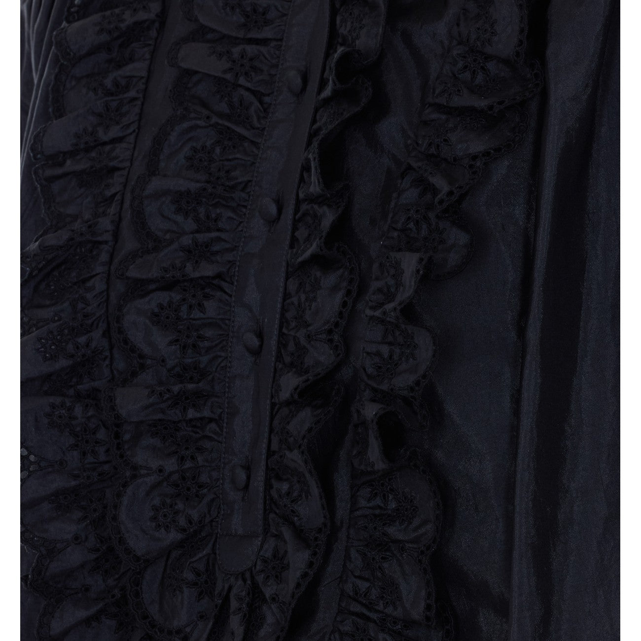 Chloe' Women Top With Ruffled Ruffle In Technical Taffeta CHLOE