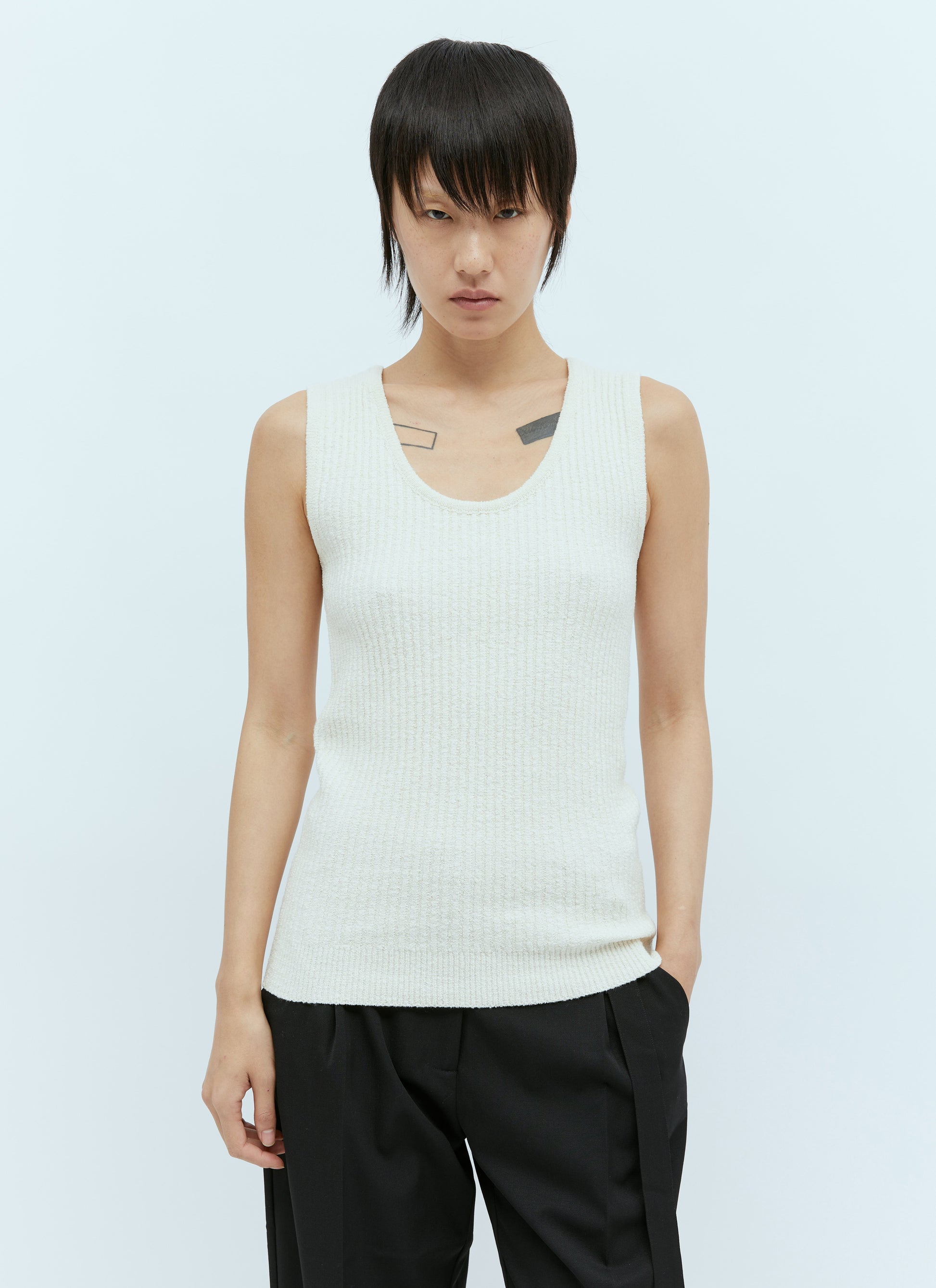 Toteme Women Bouclé Knit Tank Top TOTEME