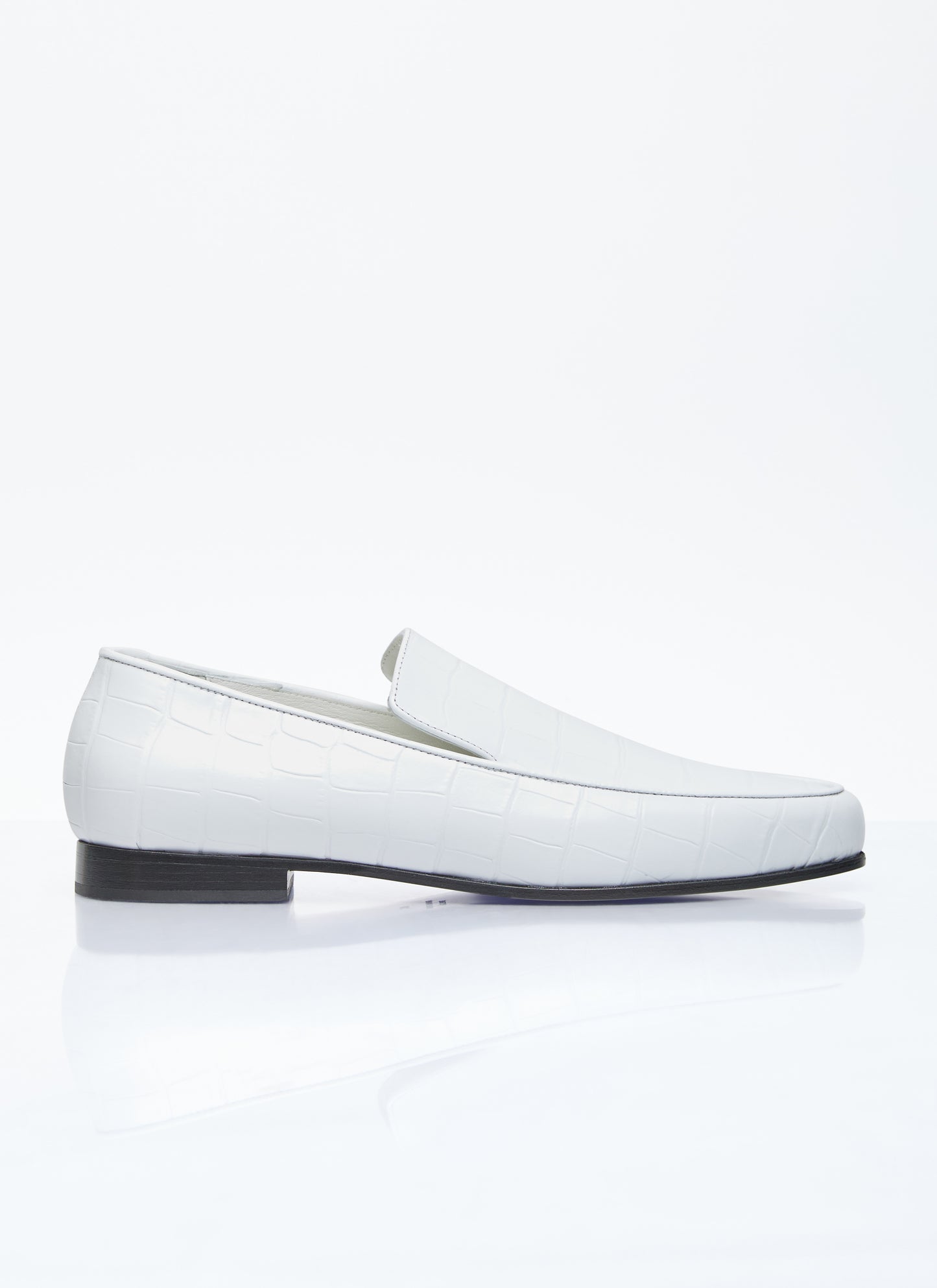 Toteme Women Croco Oval Loafers TOTEME