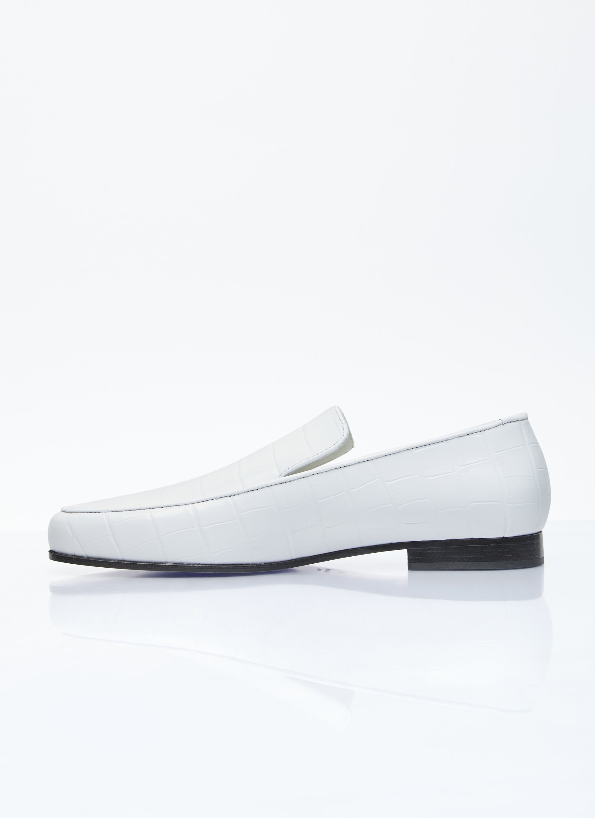 Toteme Women Croco Oval Loafers TOTEME
