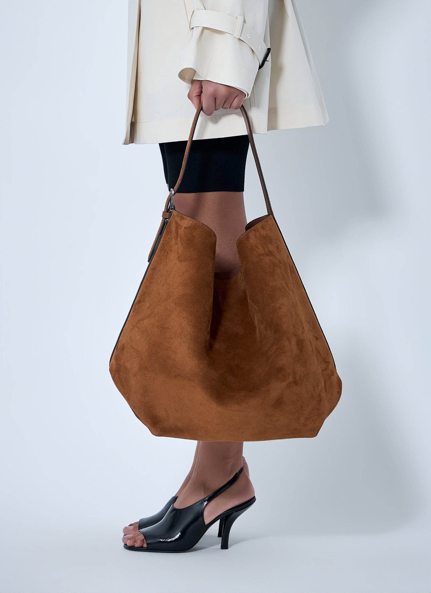 Toteme Women Suede Belted Tote Bag TOTEME