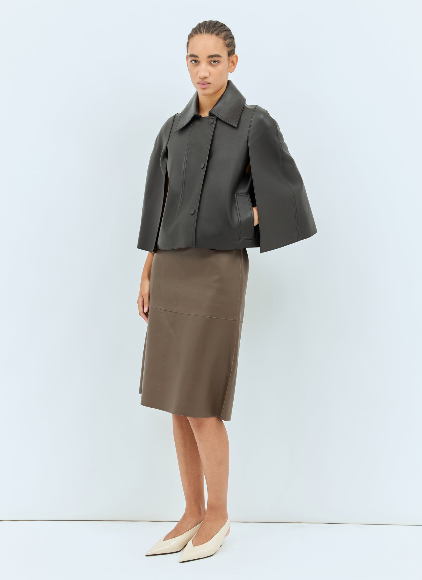 Toteme Women Double Leather Skirt TOTEME