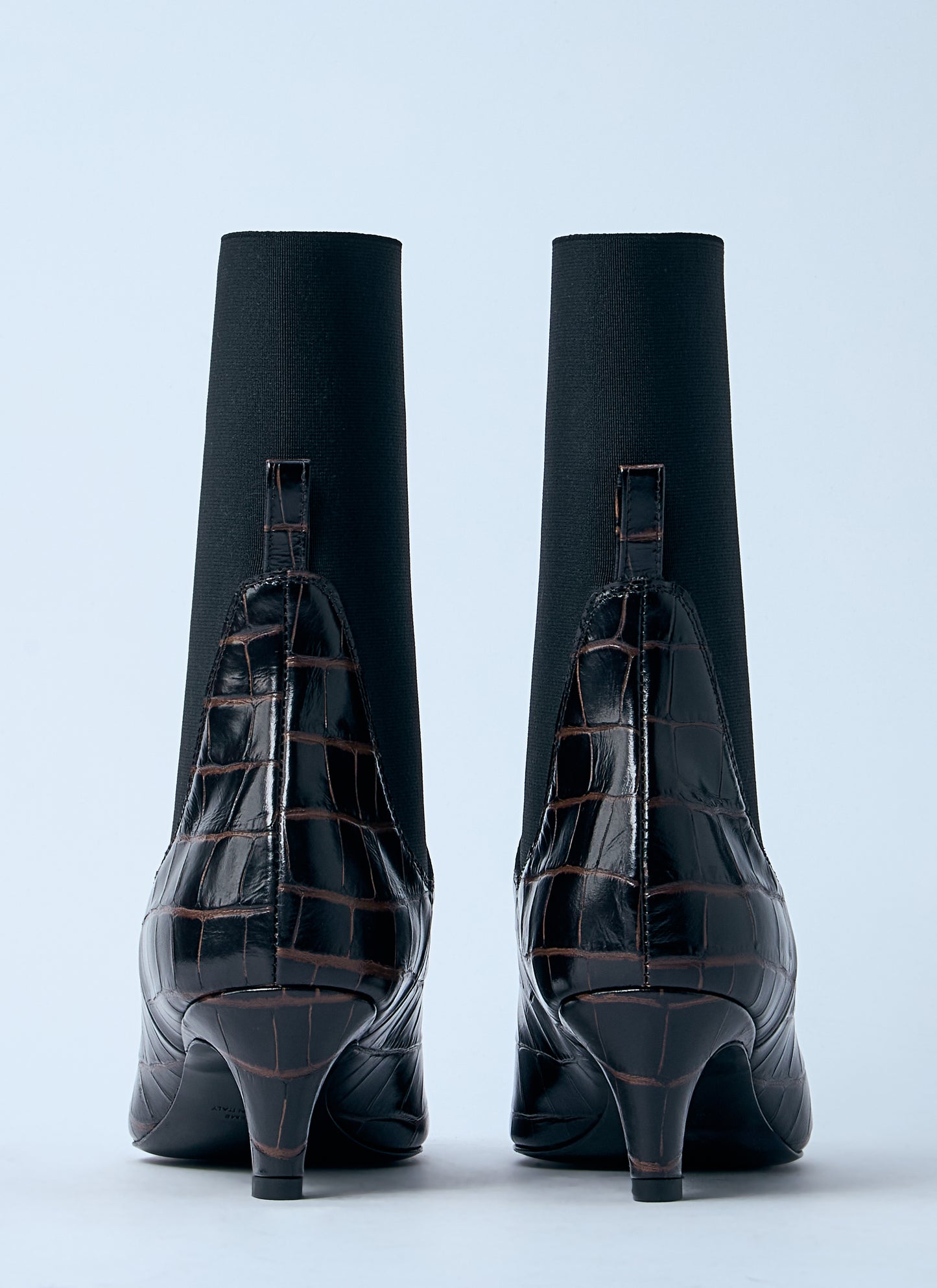 Toteme Women Croc-Embossed Leather Boots TOTEME