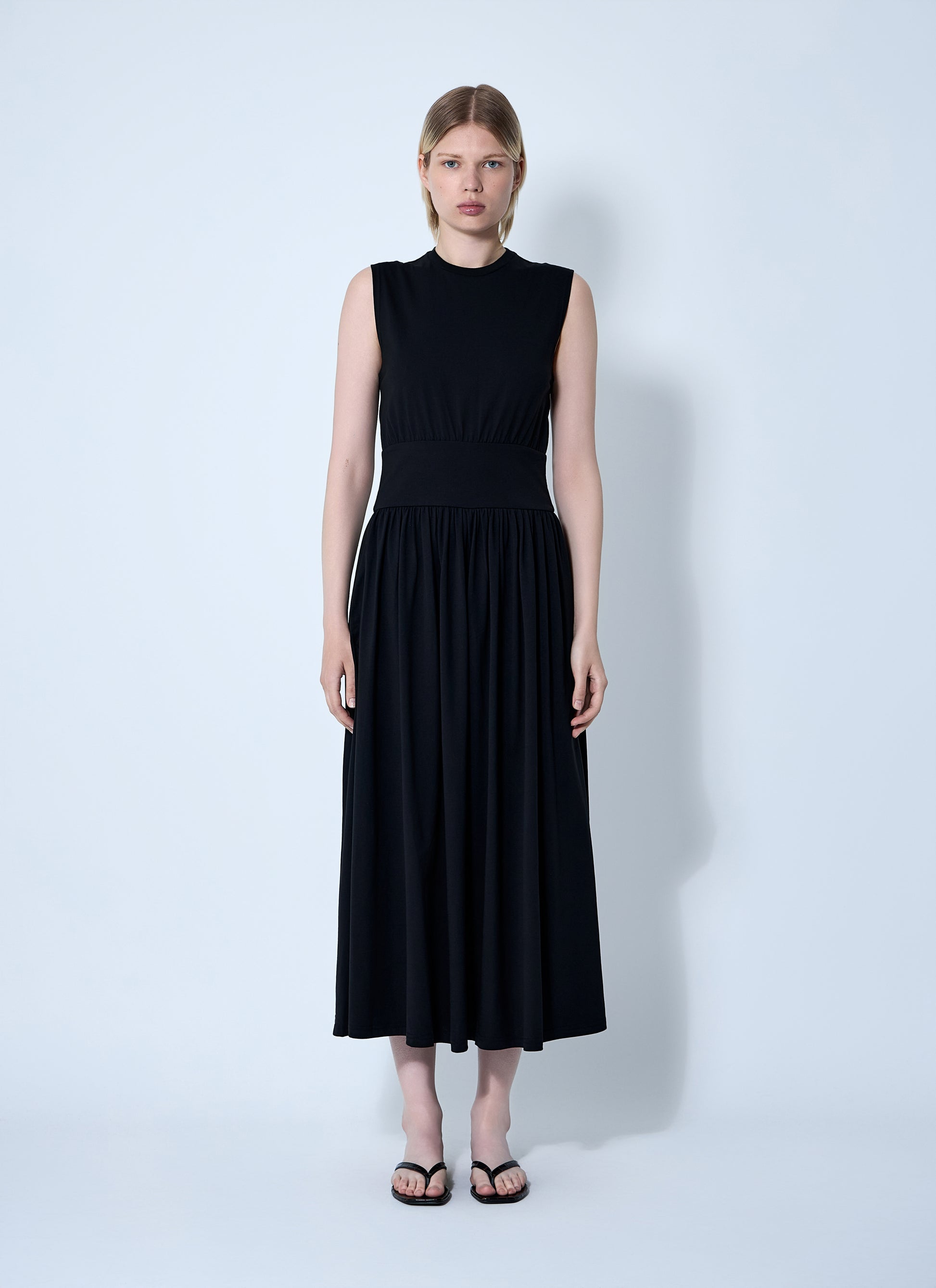 Toteme Women Sleeveless Cotton Tee Dress TOTEME