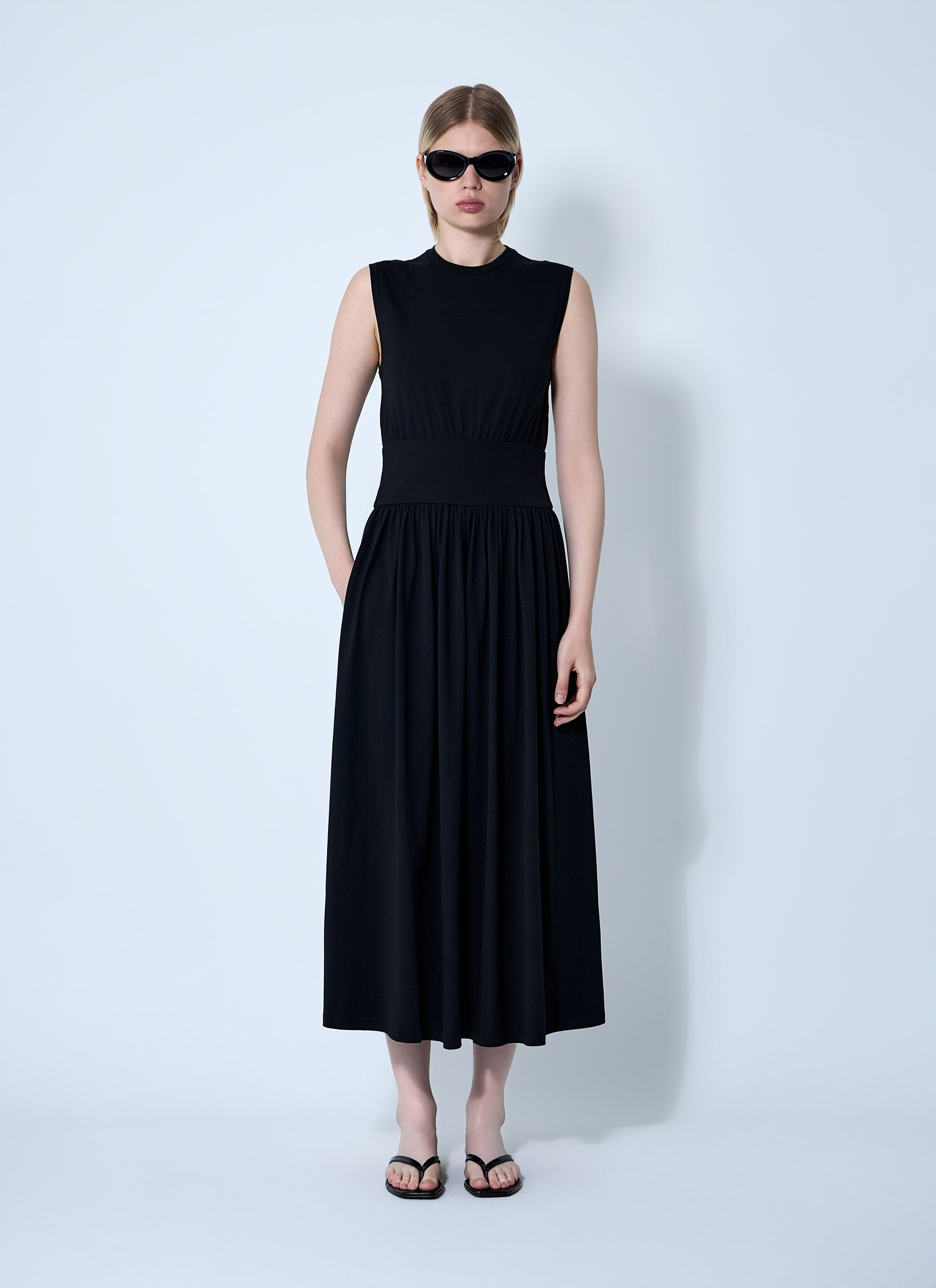 Toteme Women Sleeveless Cotton Tee Dress TOTEME
