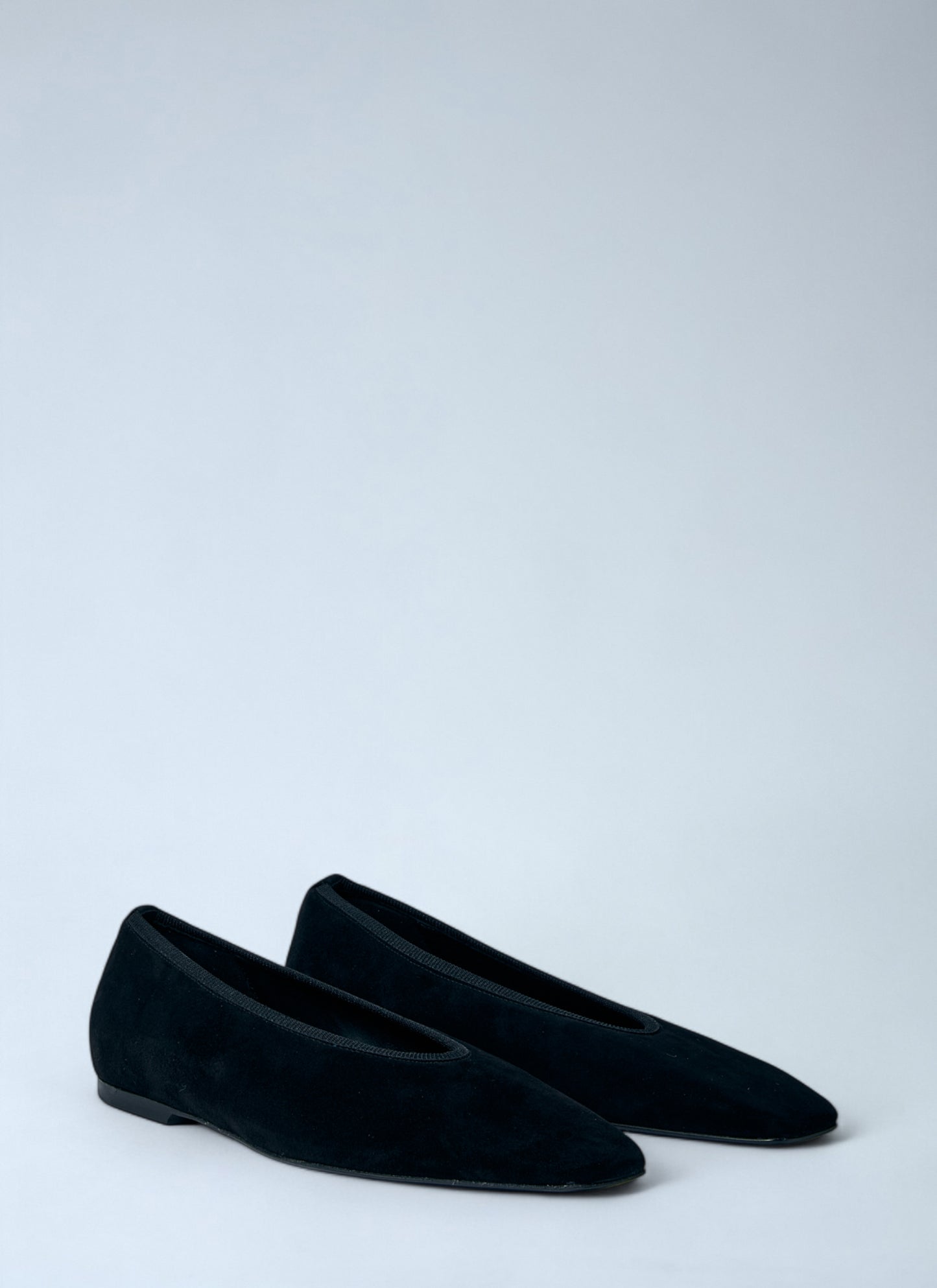 Toteme Women Minimalist Suede Ballerinas Flats TOTEME