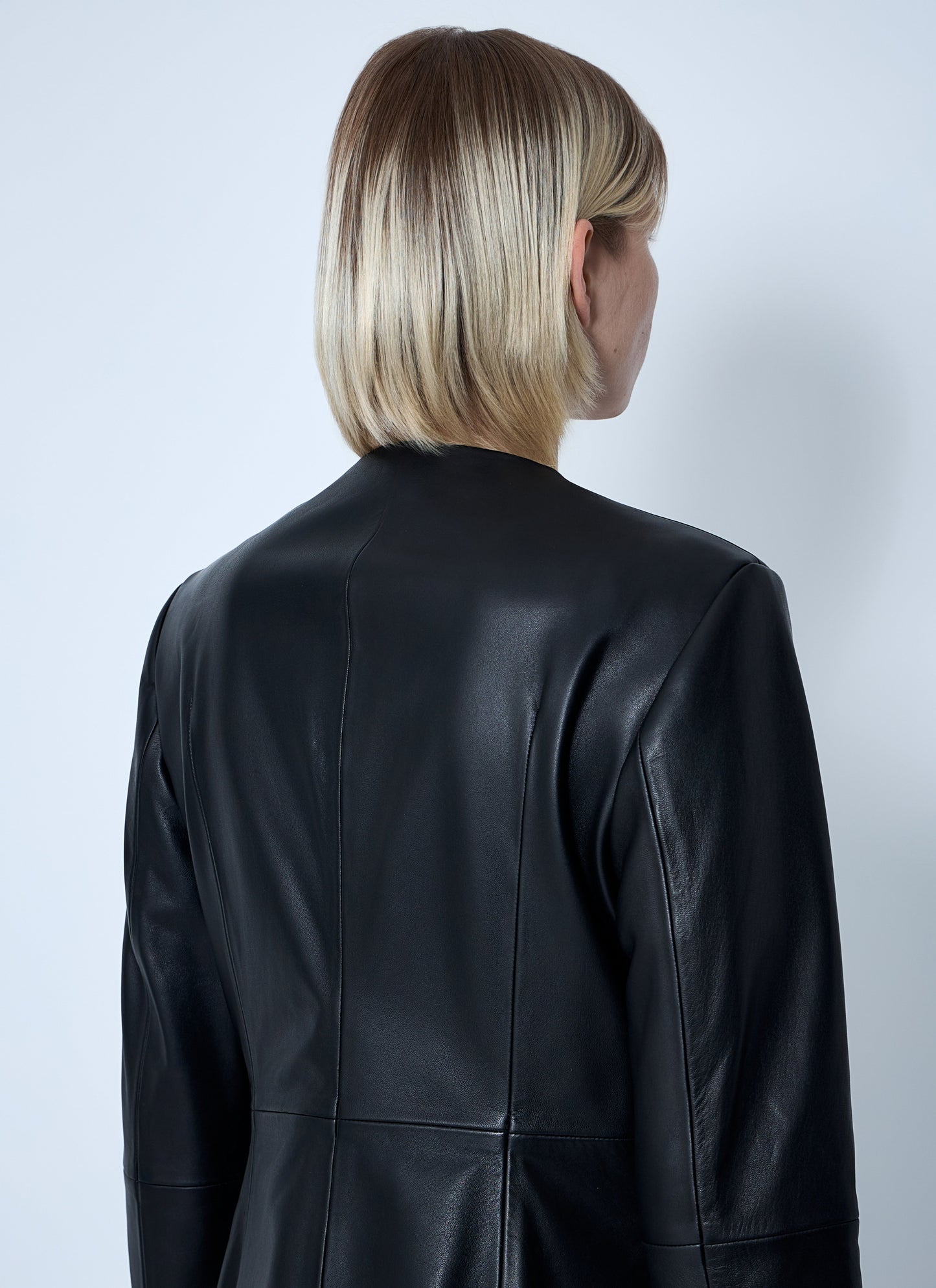 Toteme Women Collarless Leather Jacket TOTEME