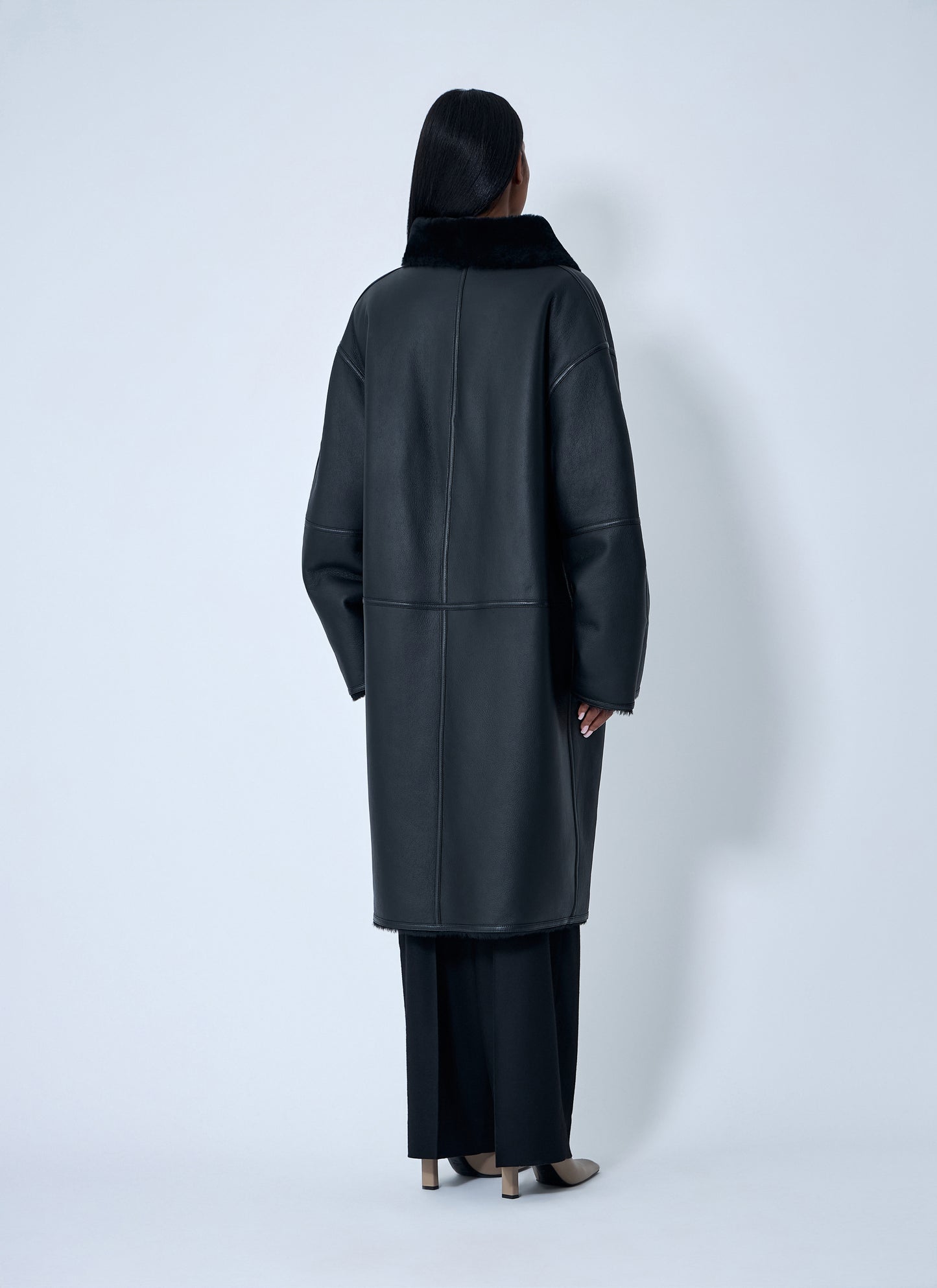 Toteme Women Shearling Wrap Coat