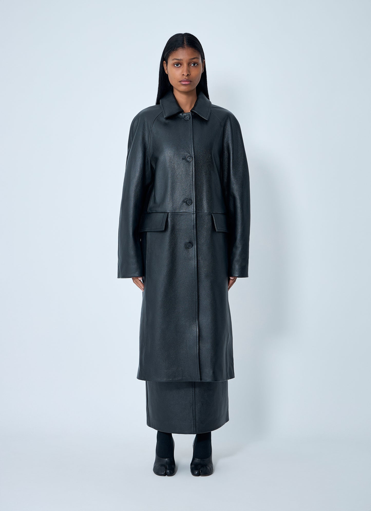 Toteme Women Leather Coat TOTEME