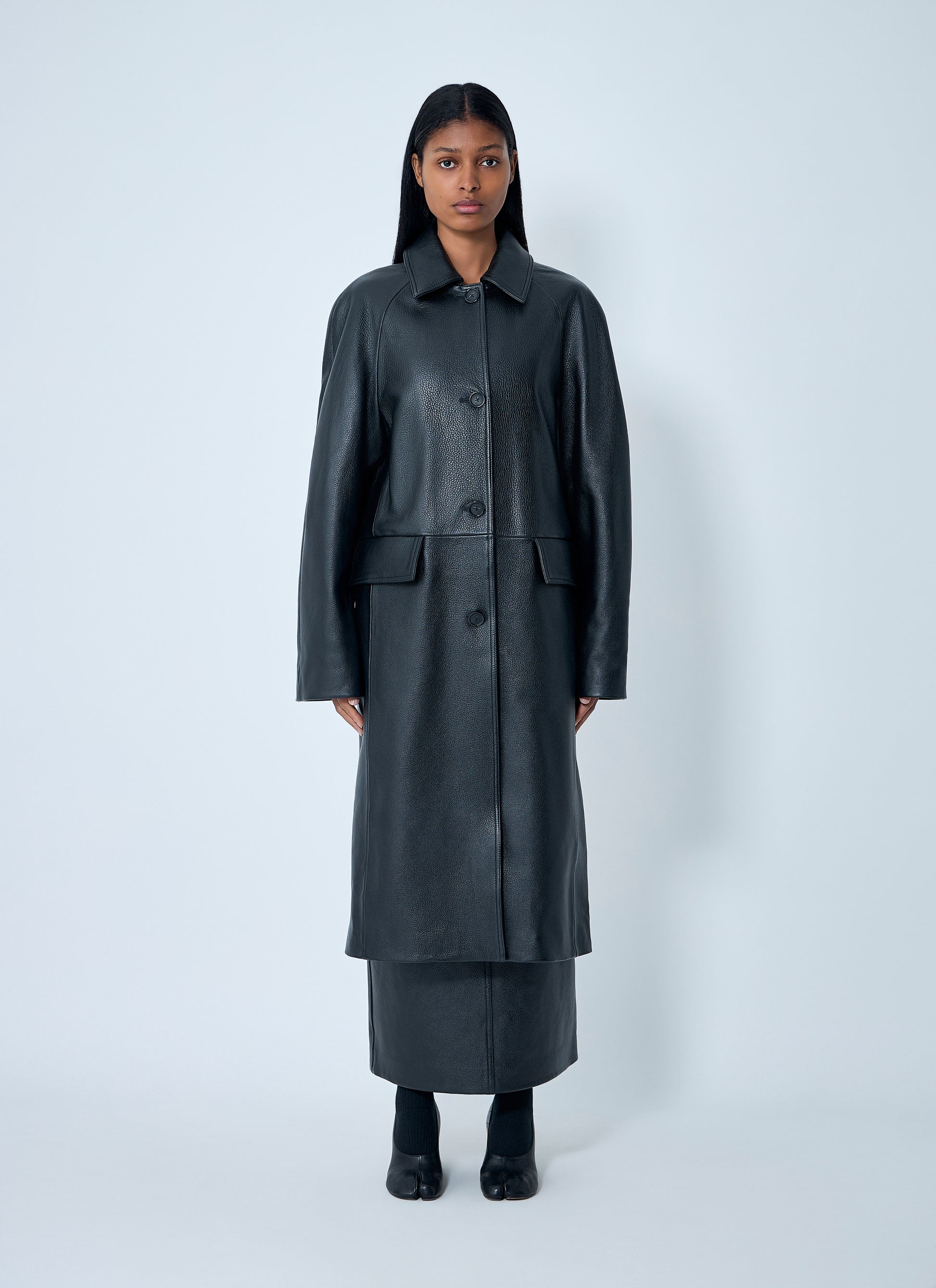 Toteme Women Leather Coat TOTEME