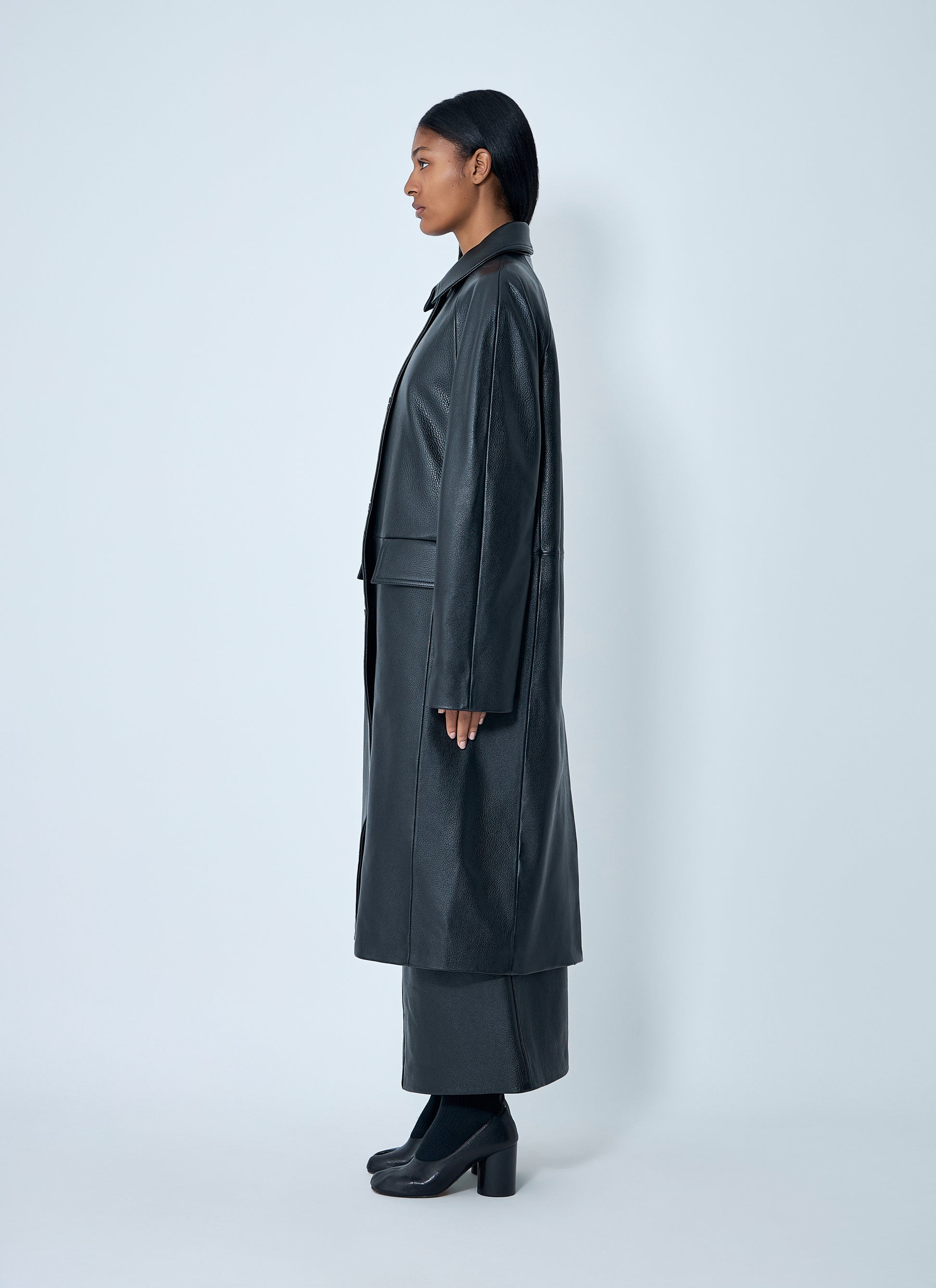 Toteme Women Leather Coat TOTEME