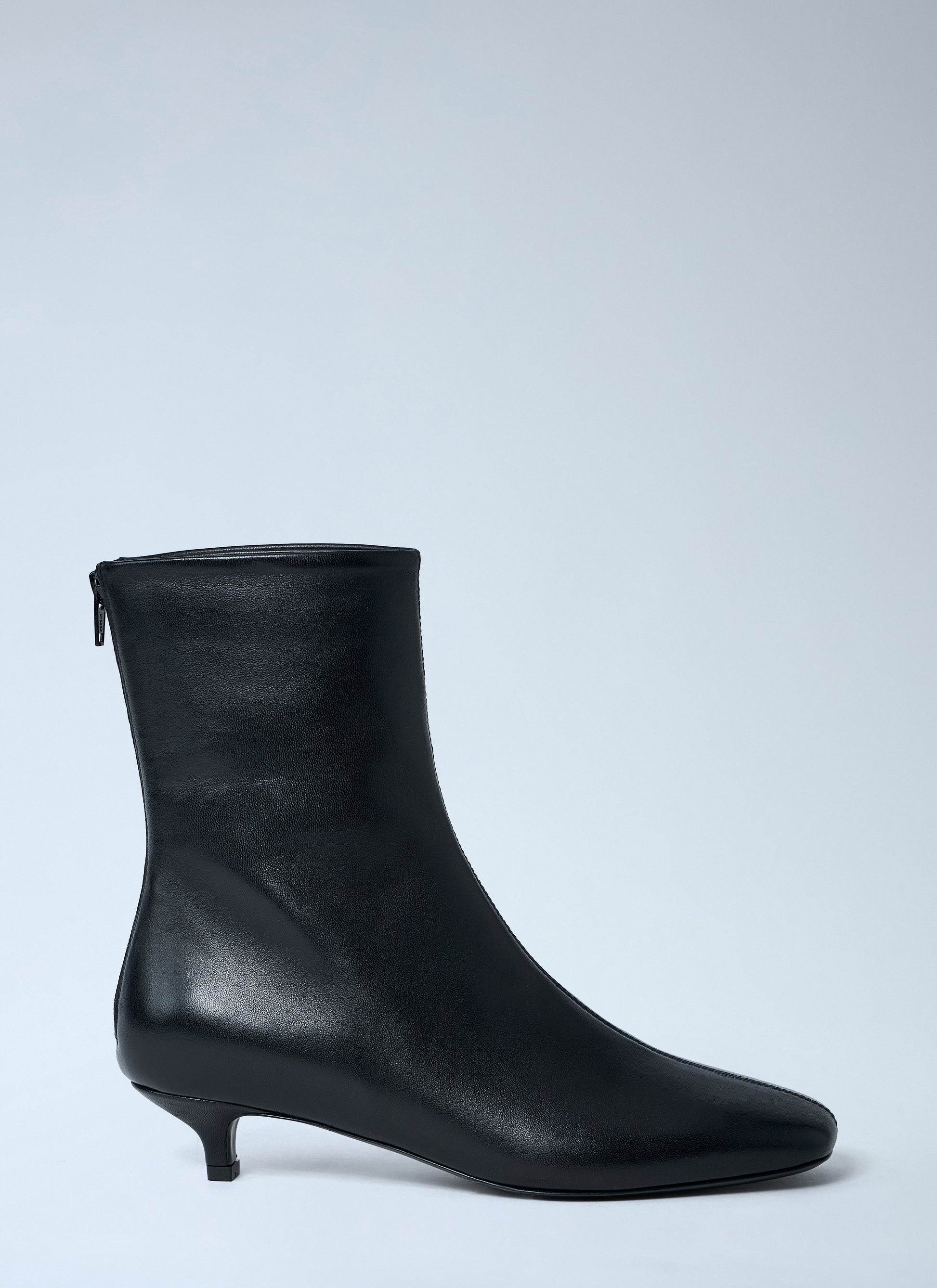 Toteme Women Classic Day Leather Ankle Boots TOTEME