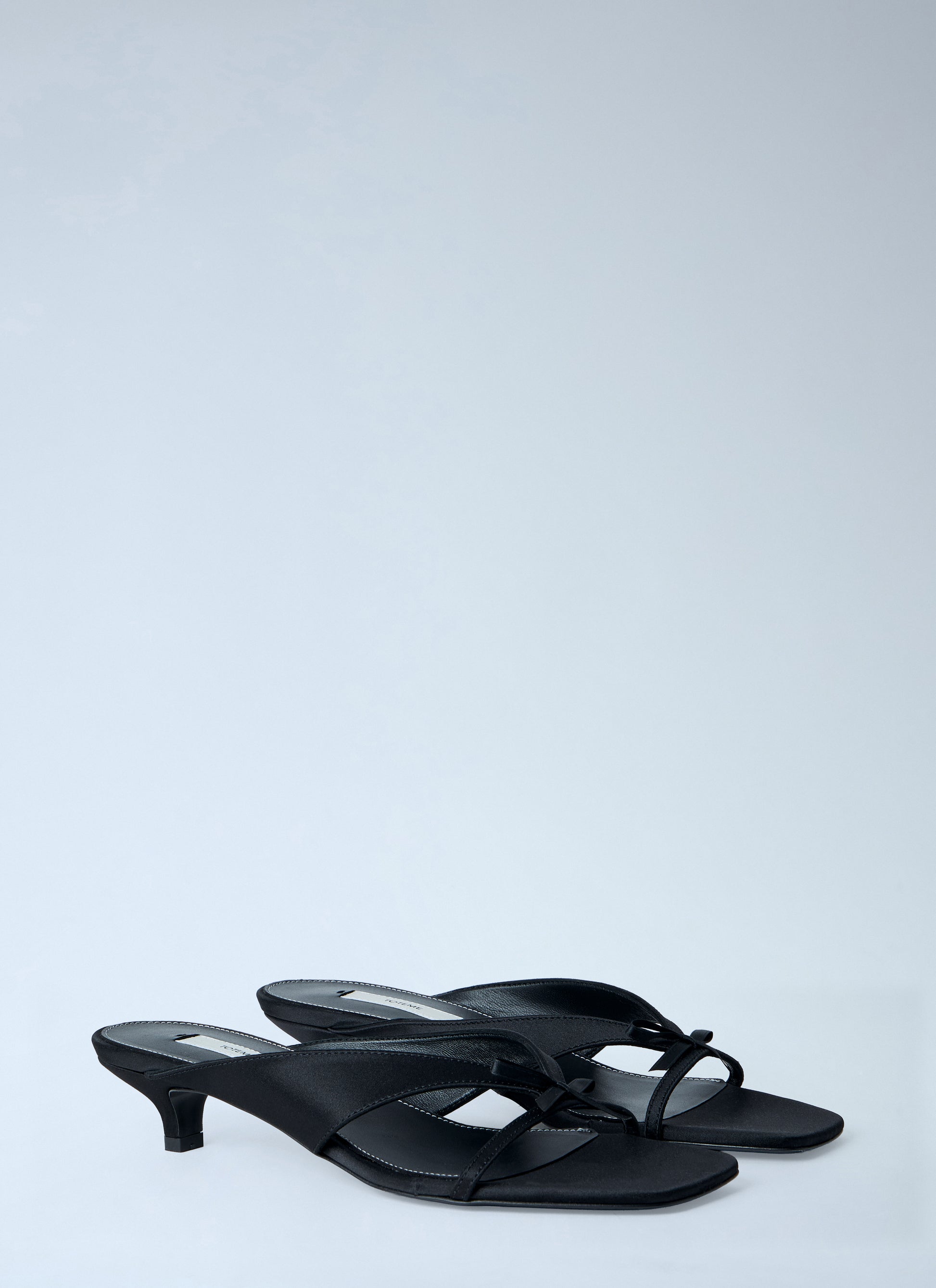 Toteme Women Bow Satin Sandals TOTEME