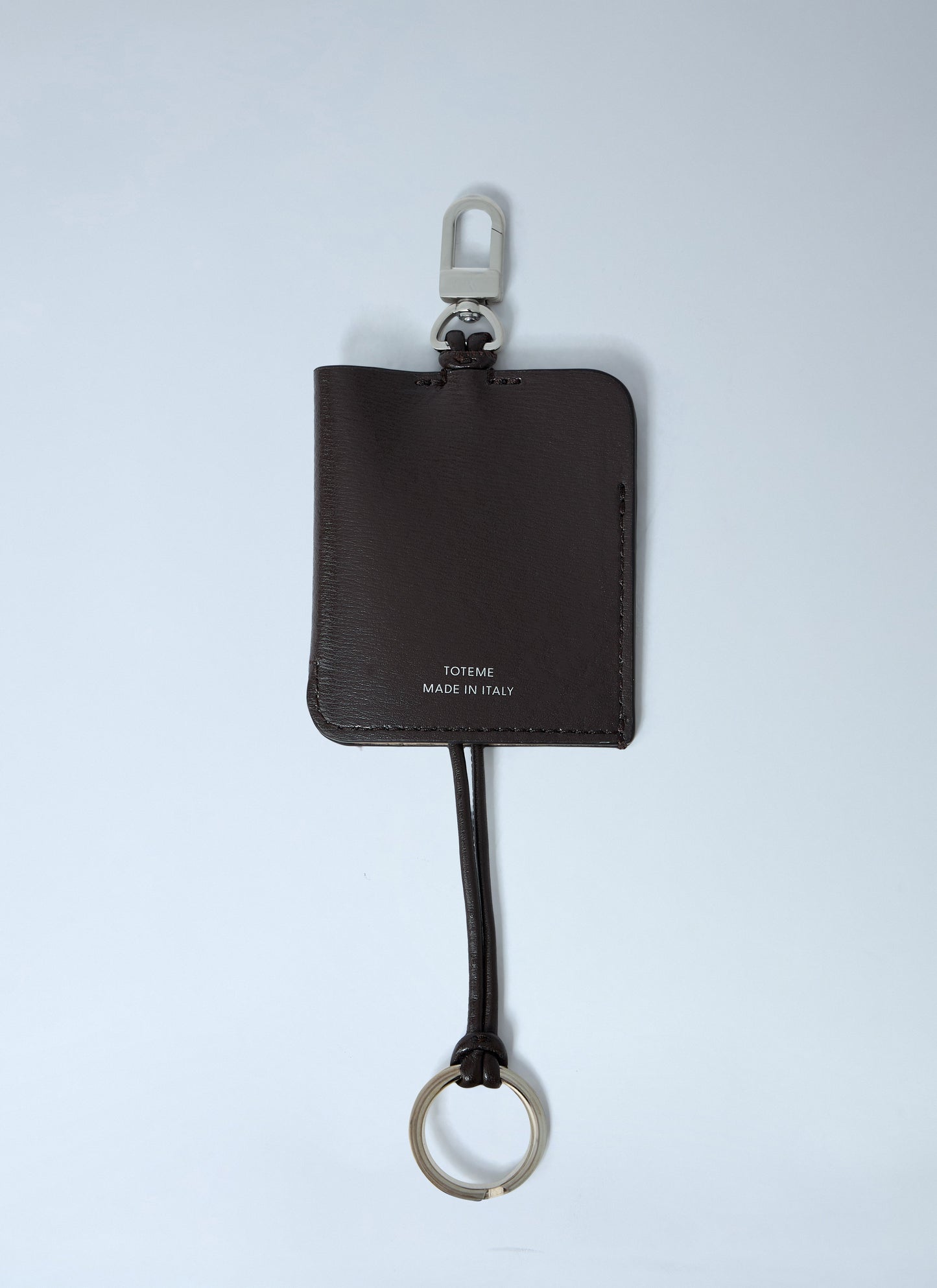 Toteme Women Polished Leather Logo Keyring TOTEME
