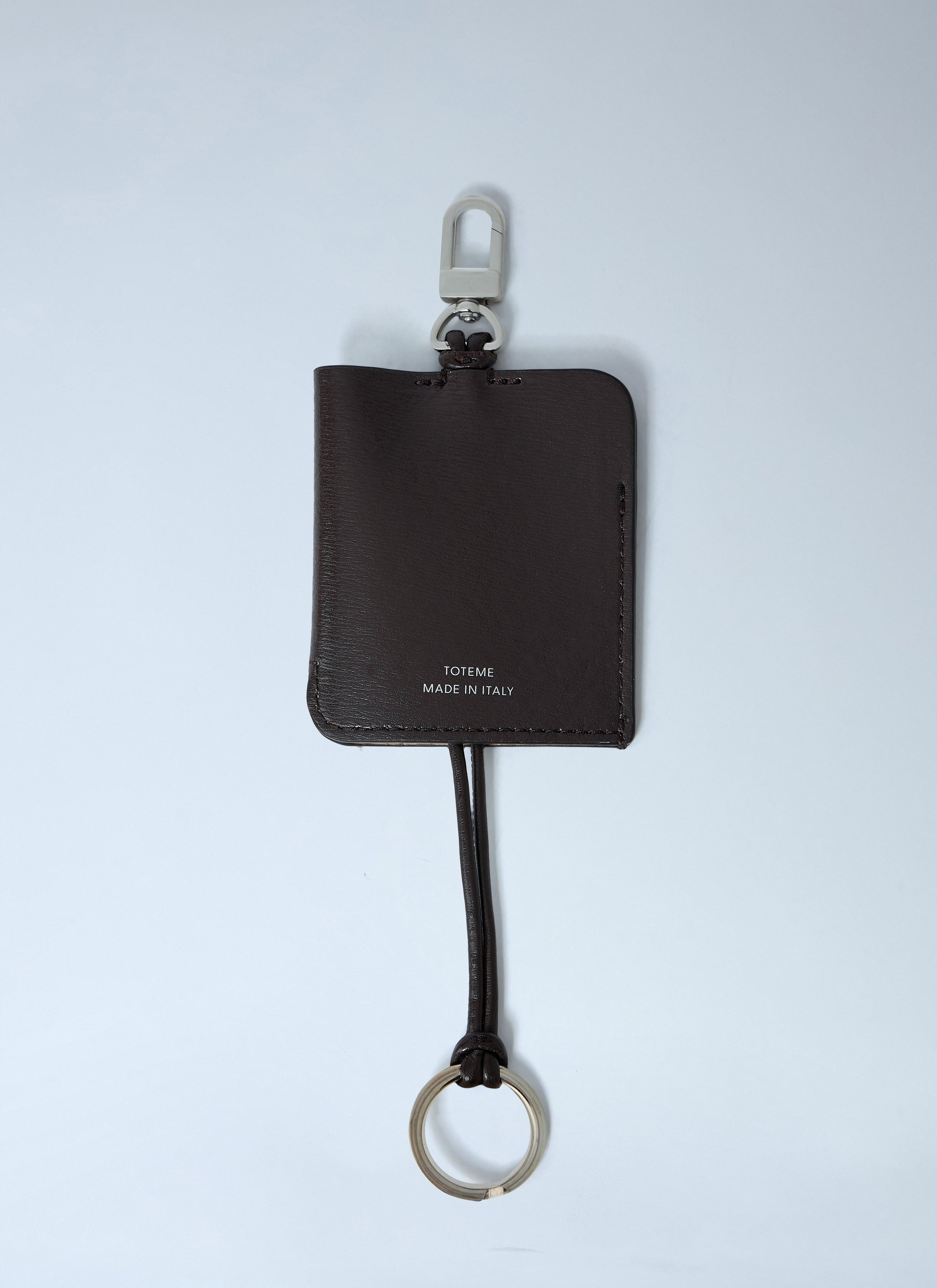 Toteme Women Polished Leather Logo Keyring TOTEME