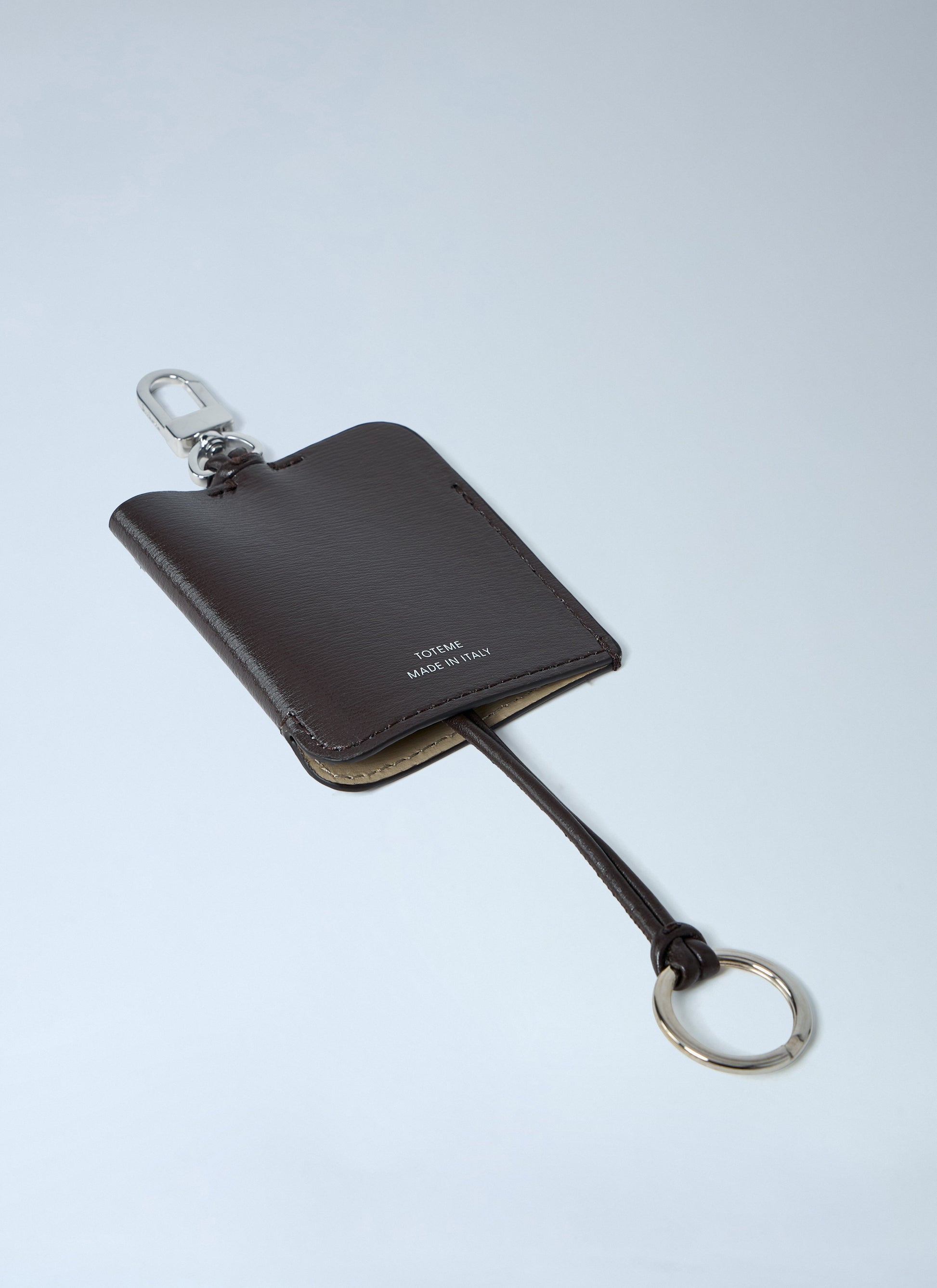 Toteme Women Polished Leather Logo Keyring TOTEME