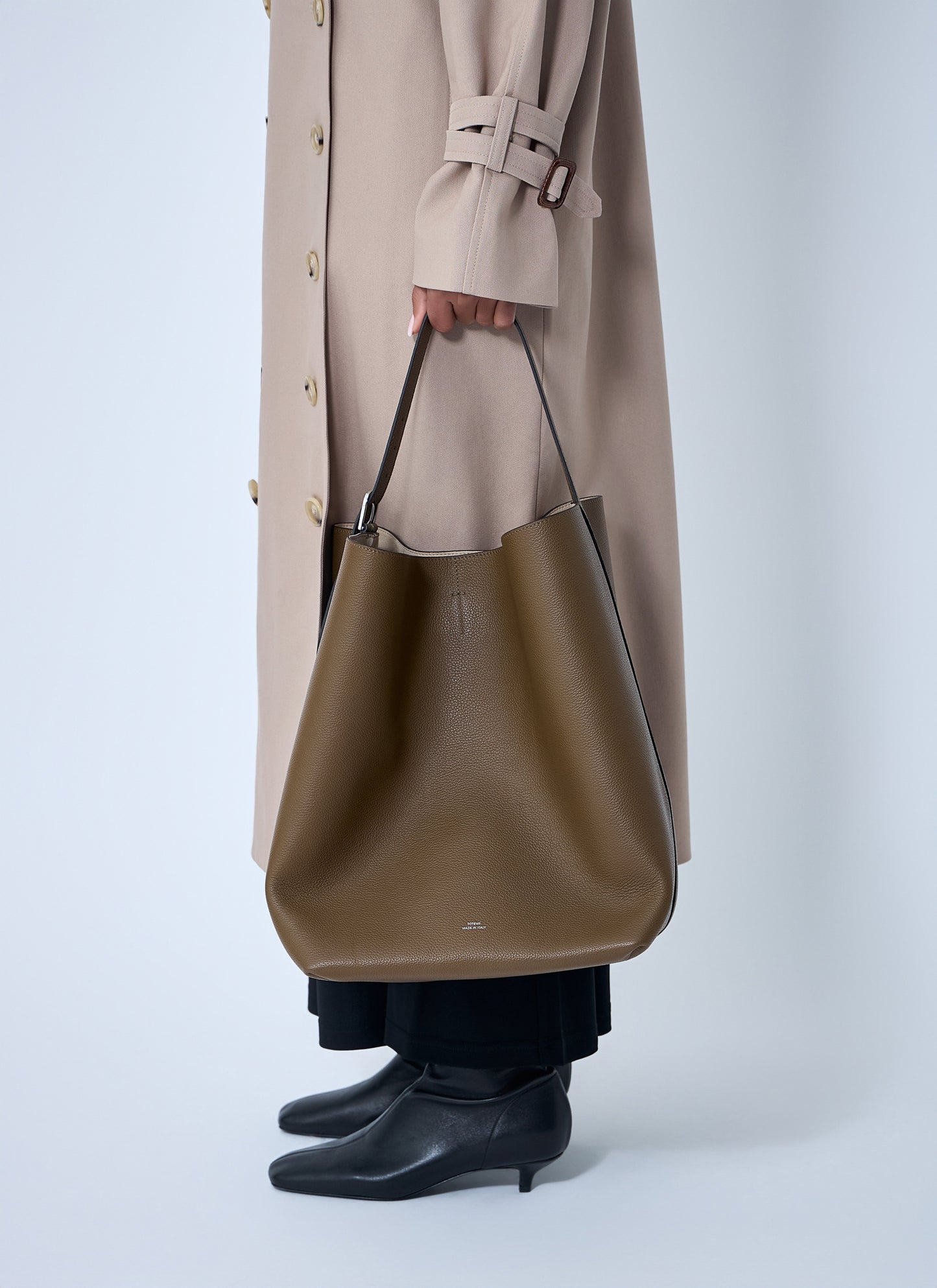Toteme Women Leather Belted Tote Bag TOTEME