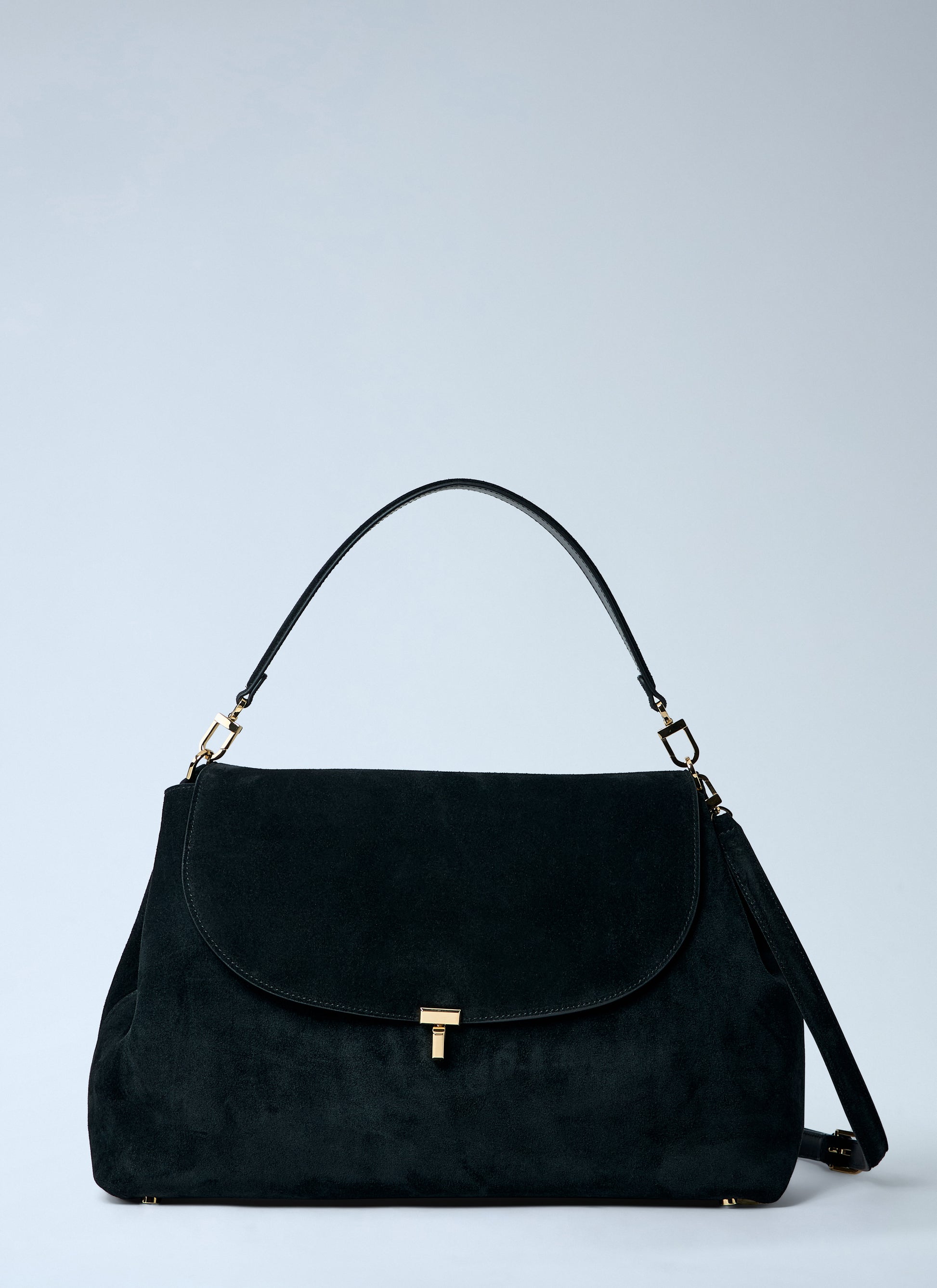 Toteme Women T-Lock Suede Satchel Bag TOTEME