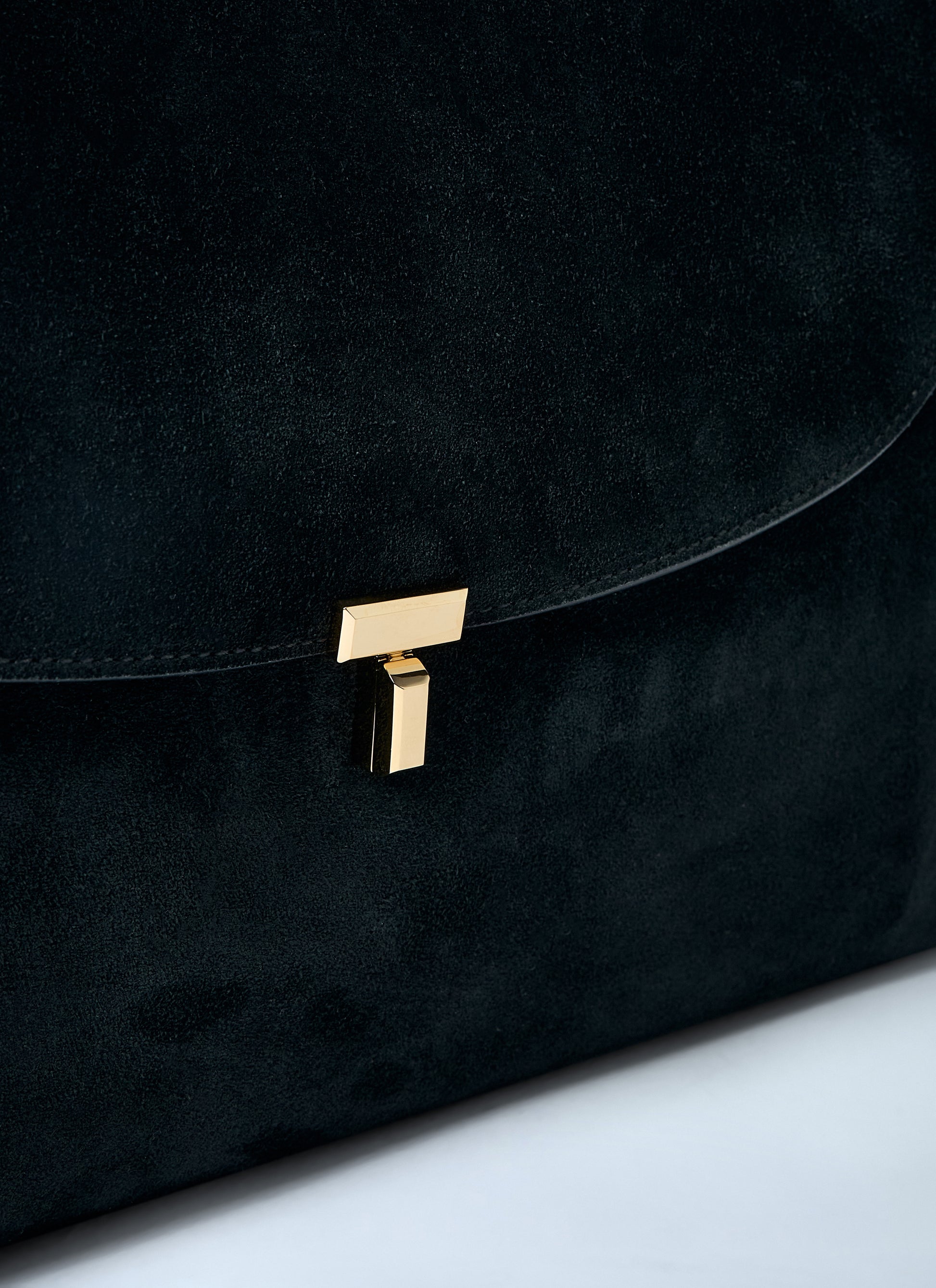 Toteme Women T-Lock Suede Satchel Bag TOTEME