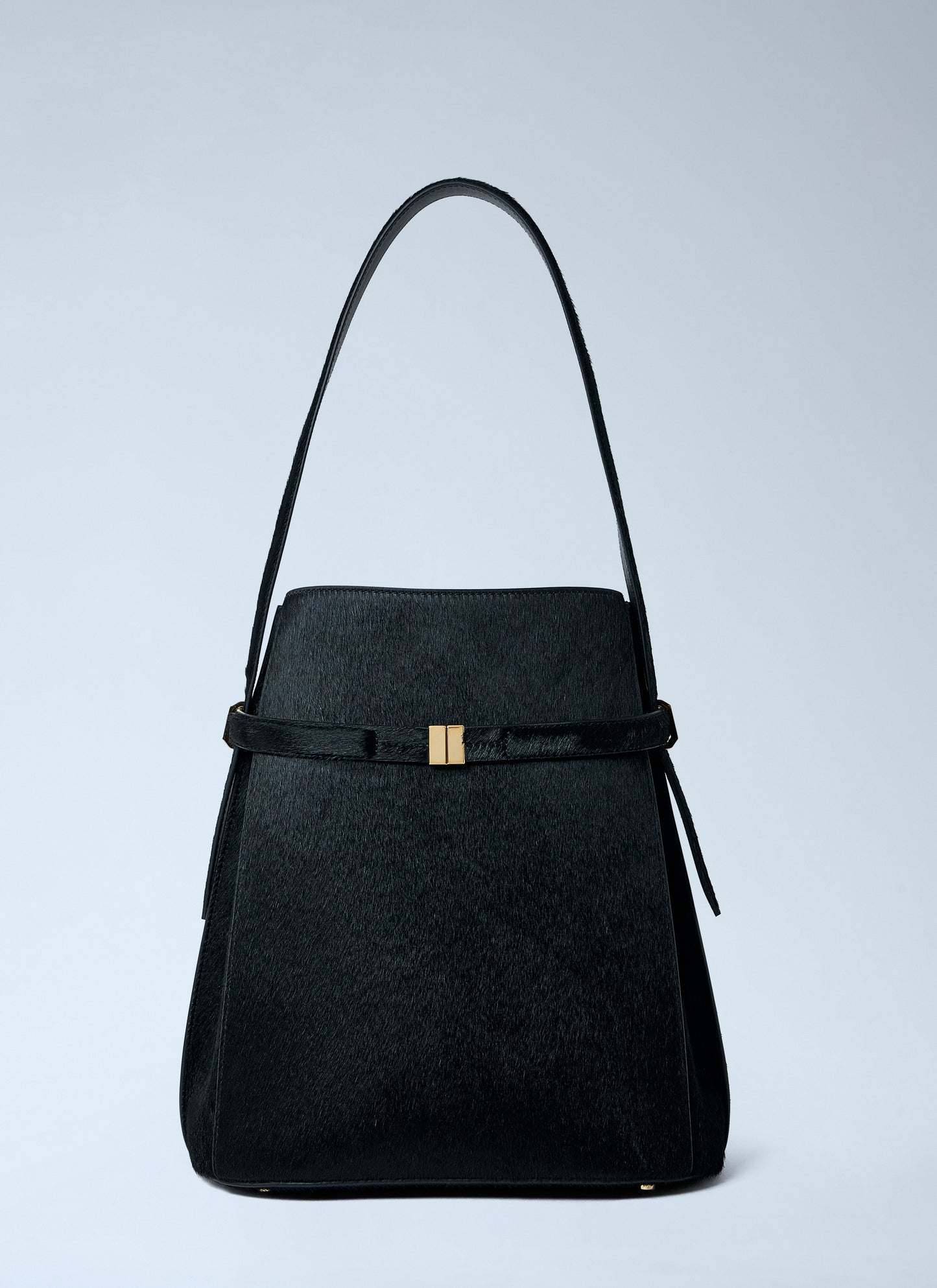 Toteme Women Belted Pony Hair Bucket Bag TOTEME