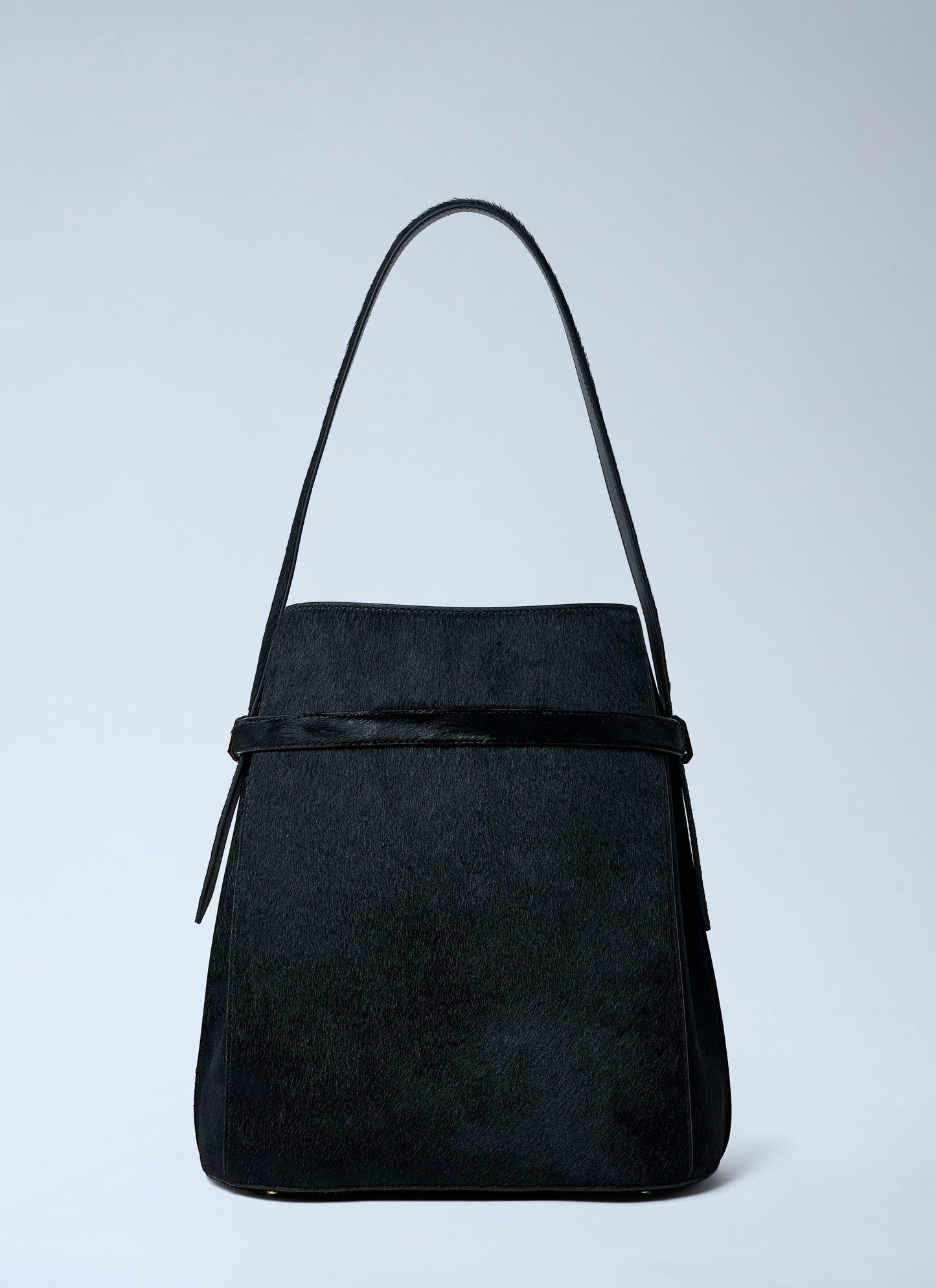 Toteme Women Belted Pony Hair Bucket Bag TOTEME
