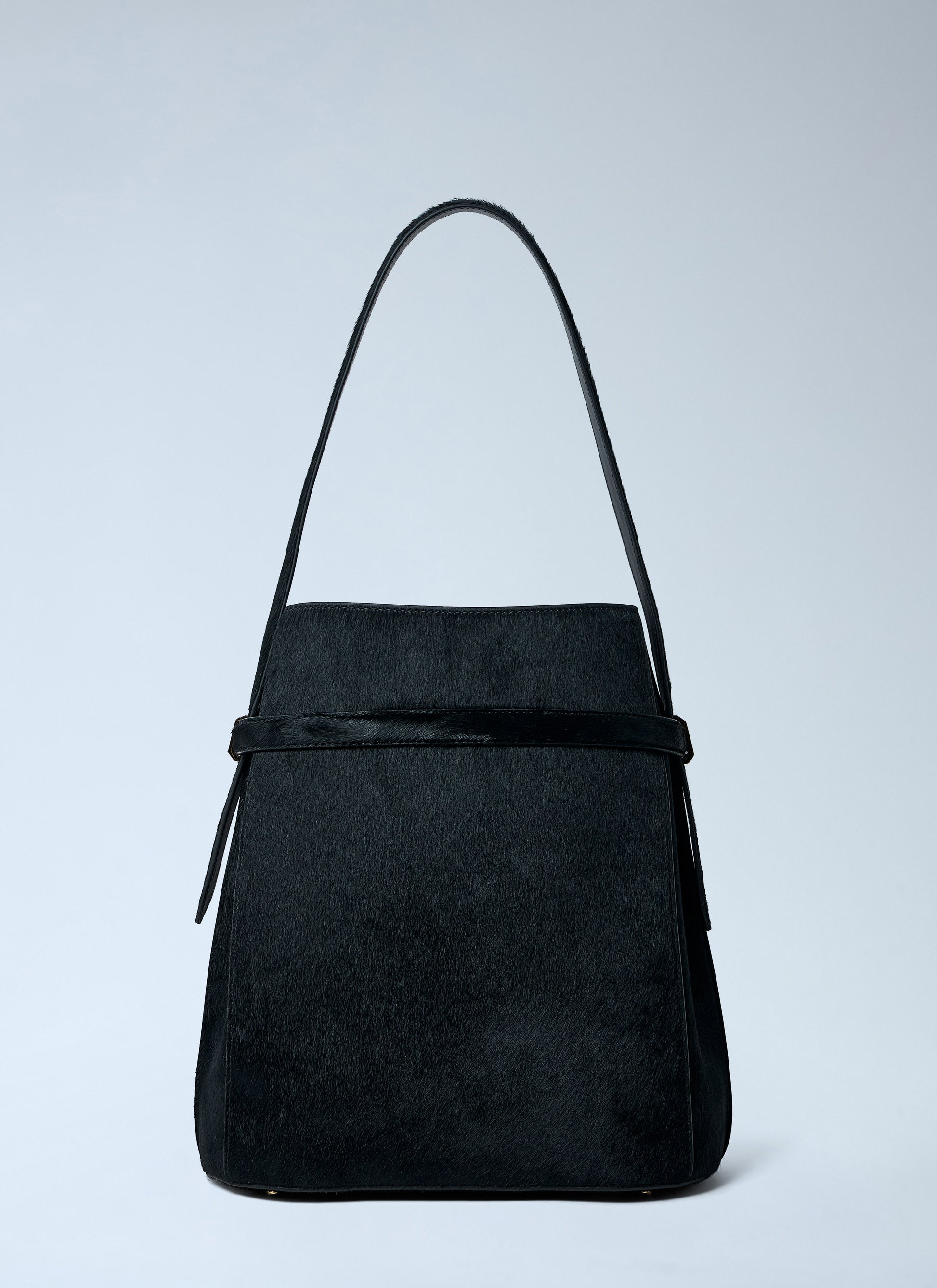 Toteme Women Belted Pony Hair Bucket Bag TOTEME