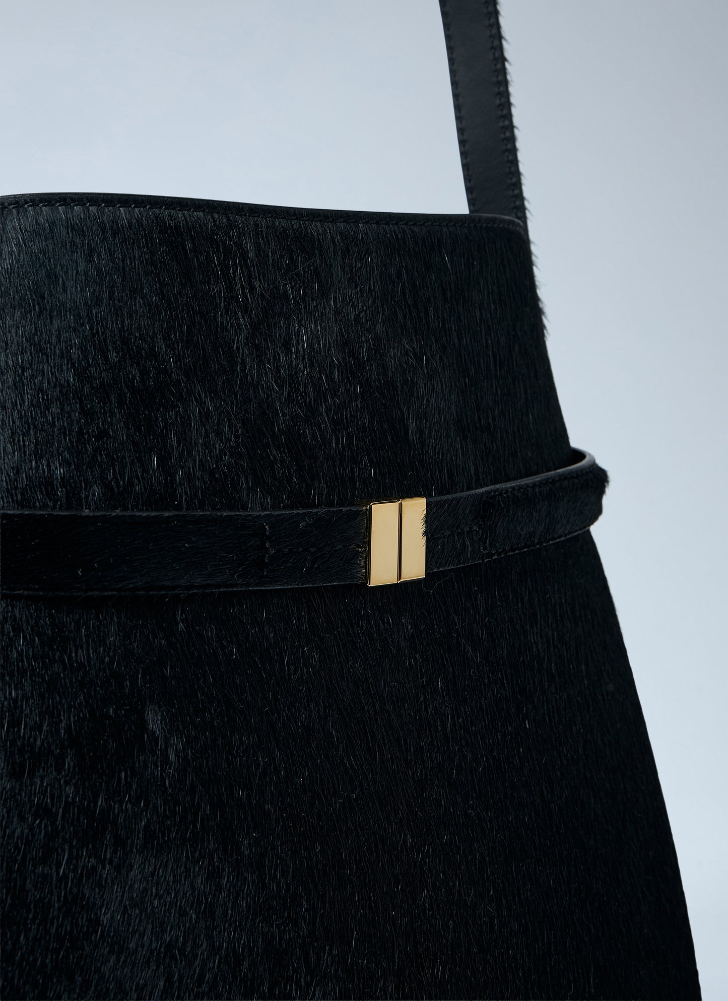 Toteme Women Belted Pony Hair Bucket Bag TOTEME