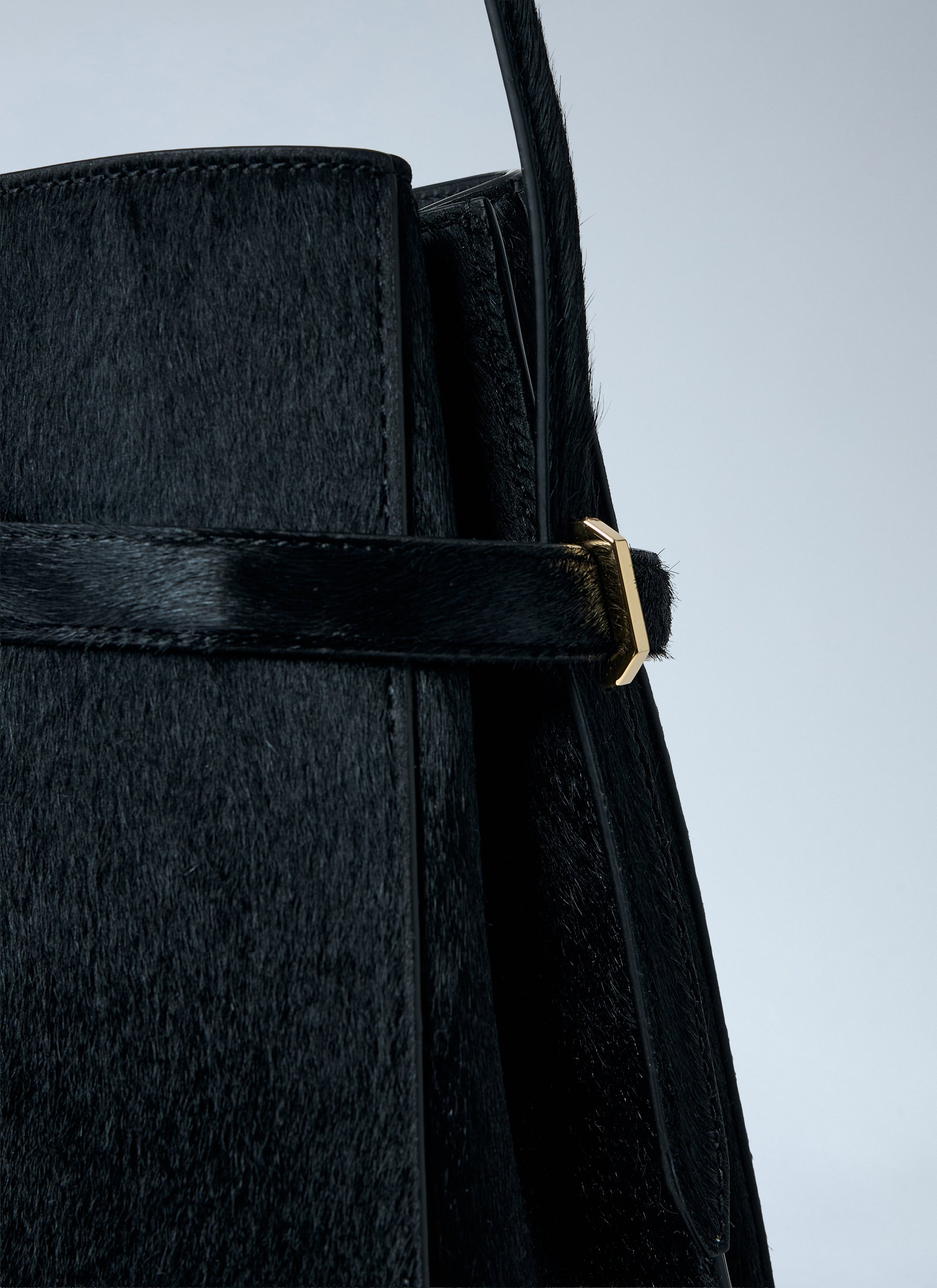Toteme Women Belted Pony Hair Bucket Bag TOTEME