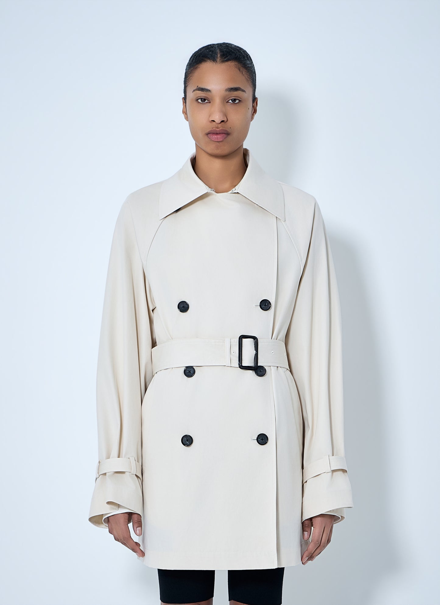 Toteme Women Double-Breasted Cotton Trench Coat TOTEME