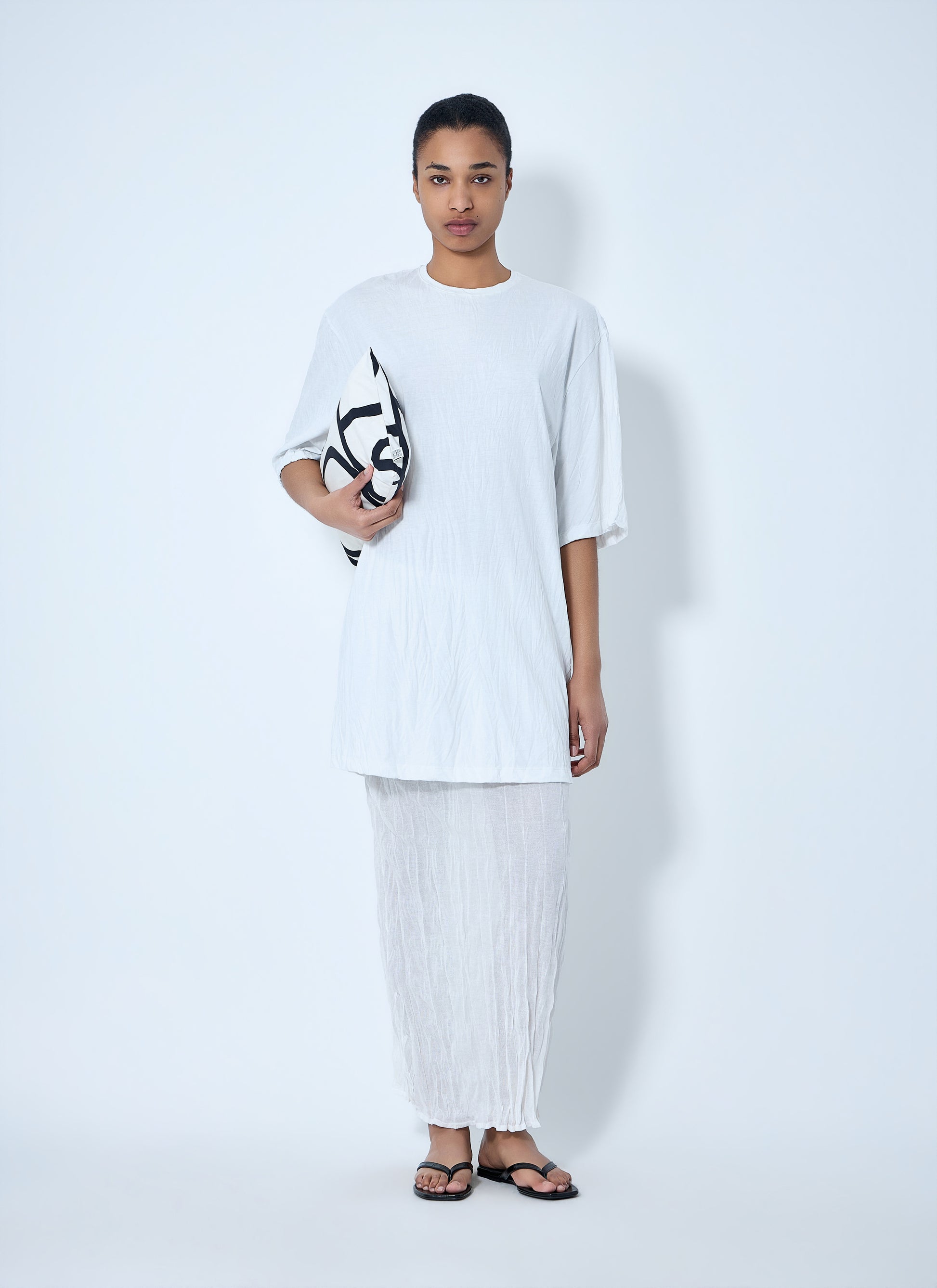 Toteme Women Oversized Cotton T-Shirt Dress TOTEME
