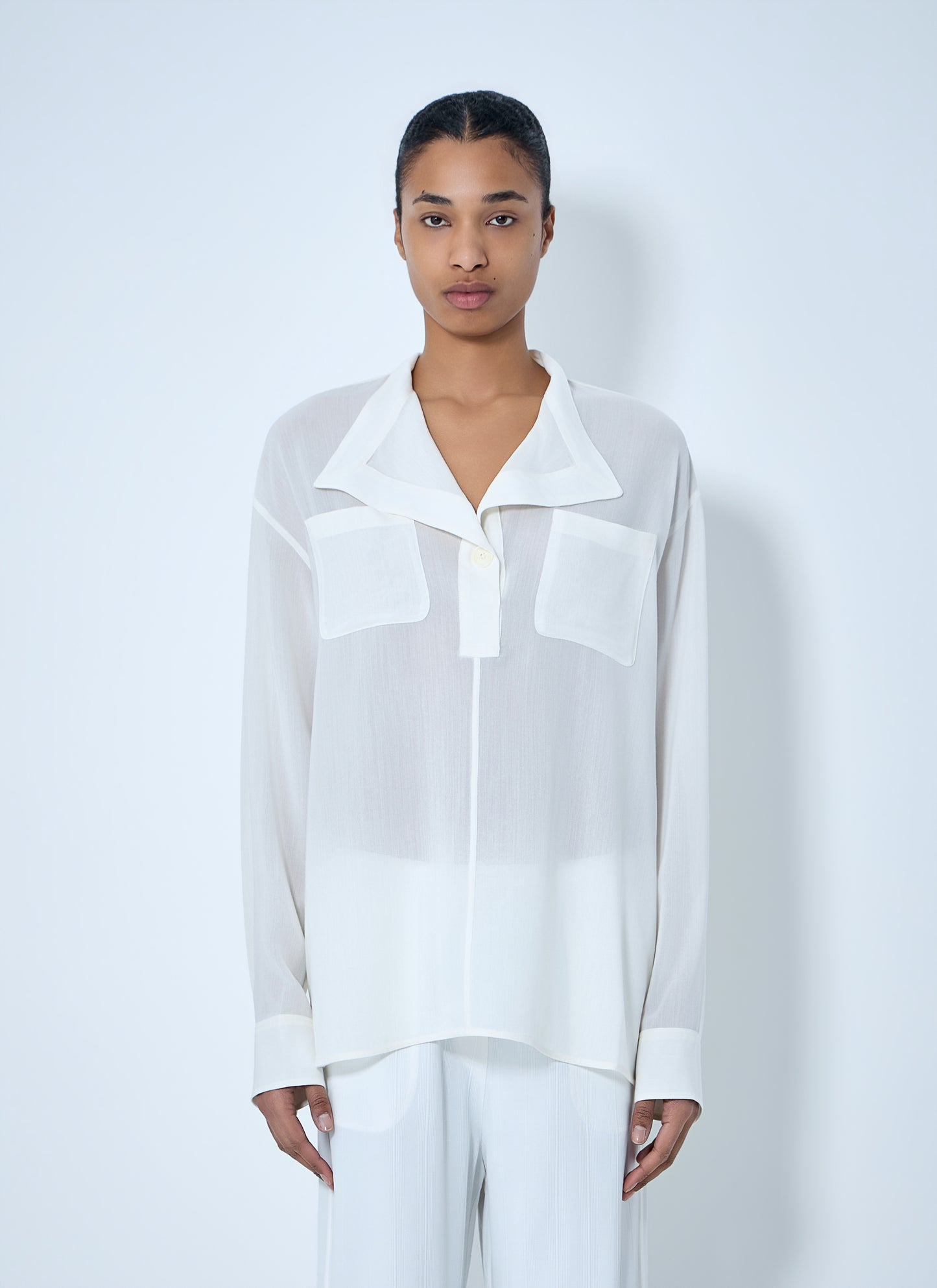 Toteme Women Sheer Silk Blouse TOTEME