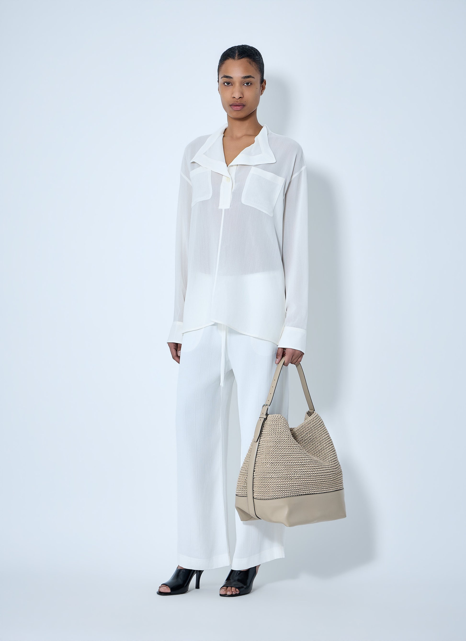 Toteme Women Sheer Silk Blouse TOTEME