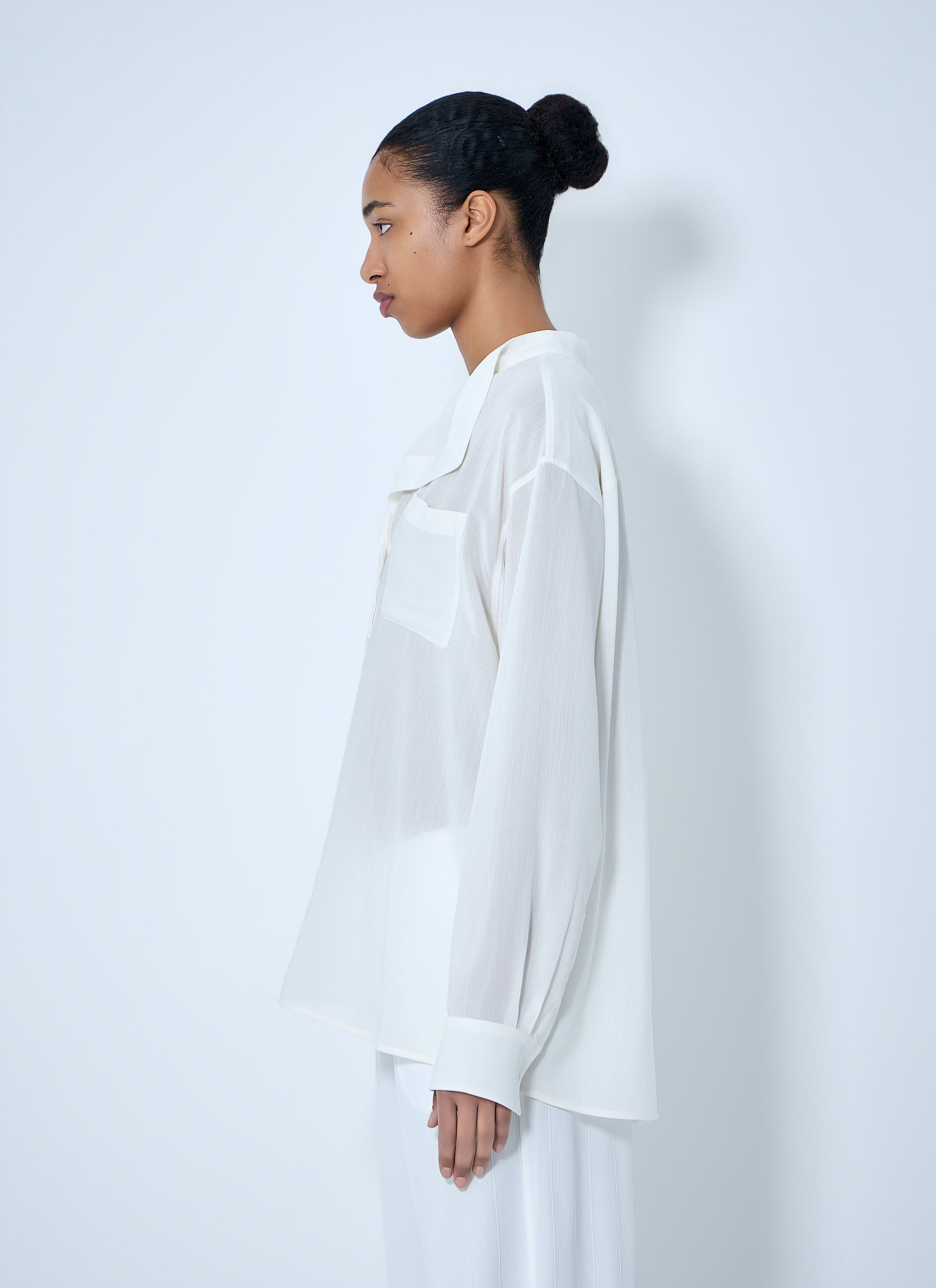 Toteme Women Sheer Silk Blouse TOTEME