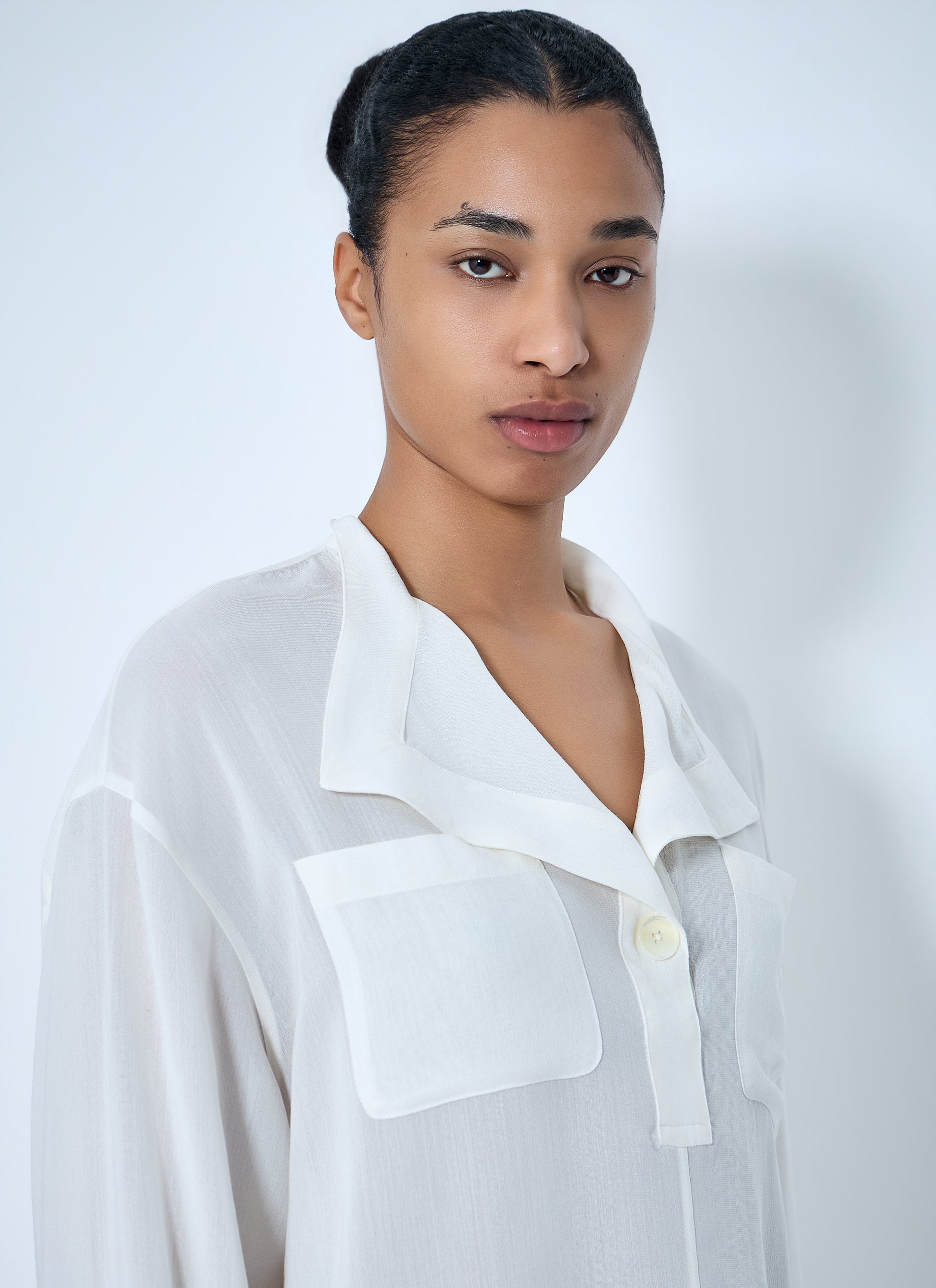 Toteme Women Sheer Silk Blouse TOTEME
