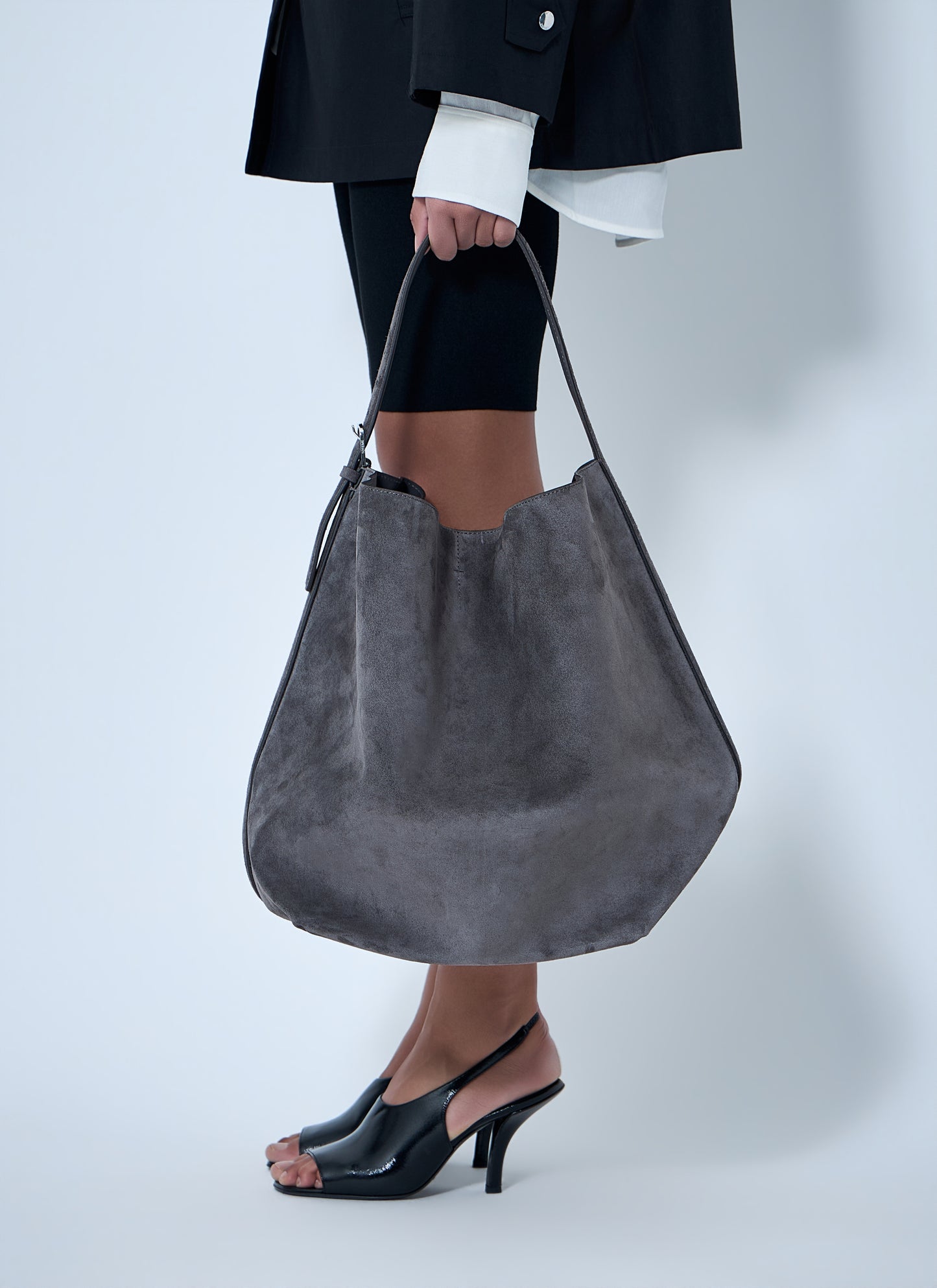 Toteme Women Belted Suede Tote Bag TOTEME