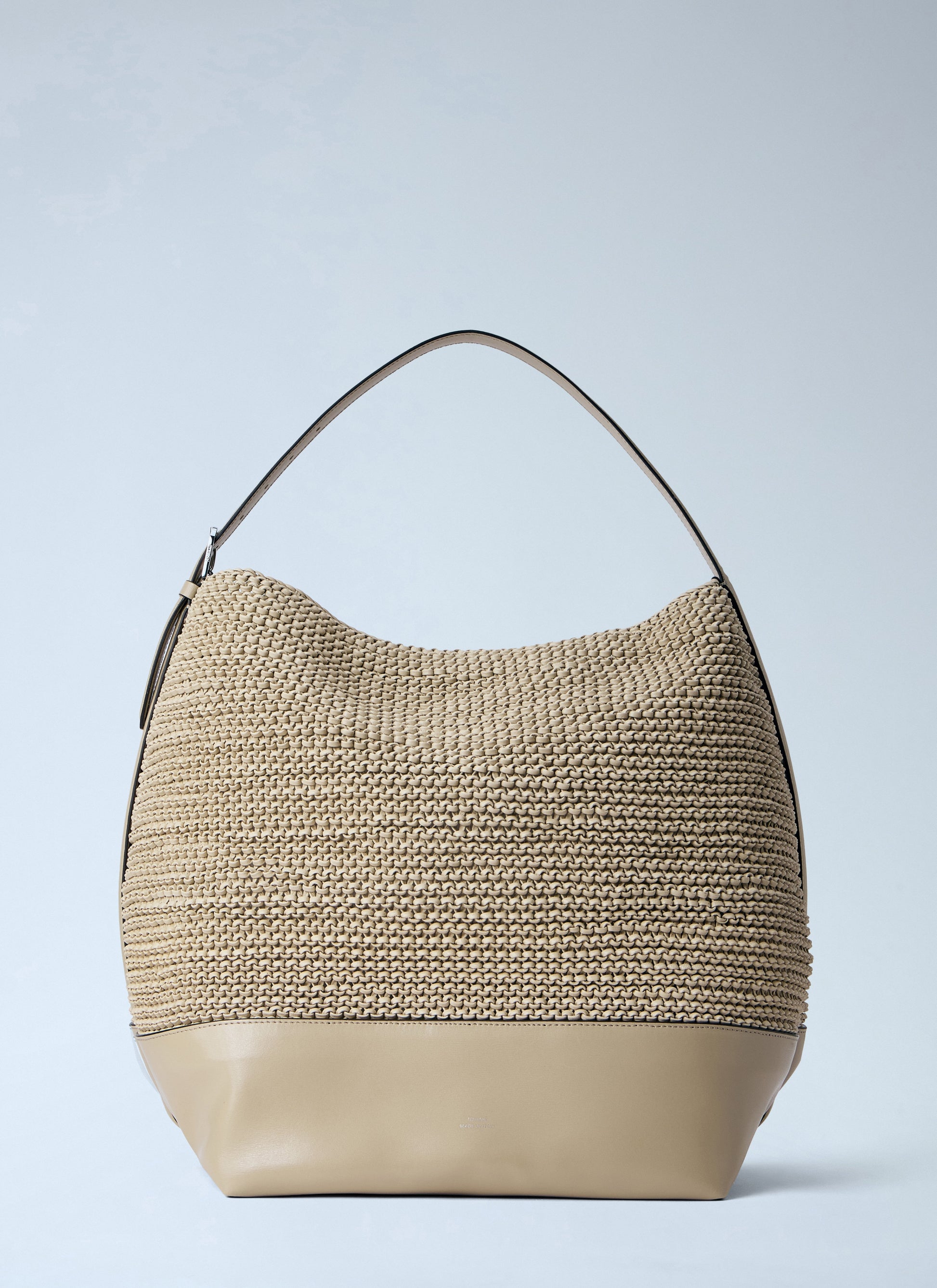 Toteme Women Belted Woven Leather Tote Bag TOTEME